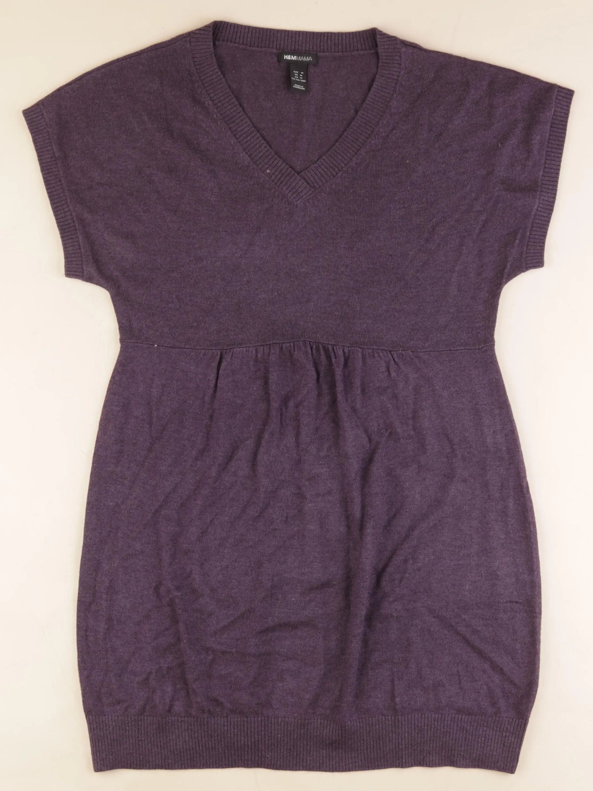 H&M - robe grossesse violet - m