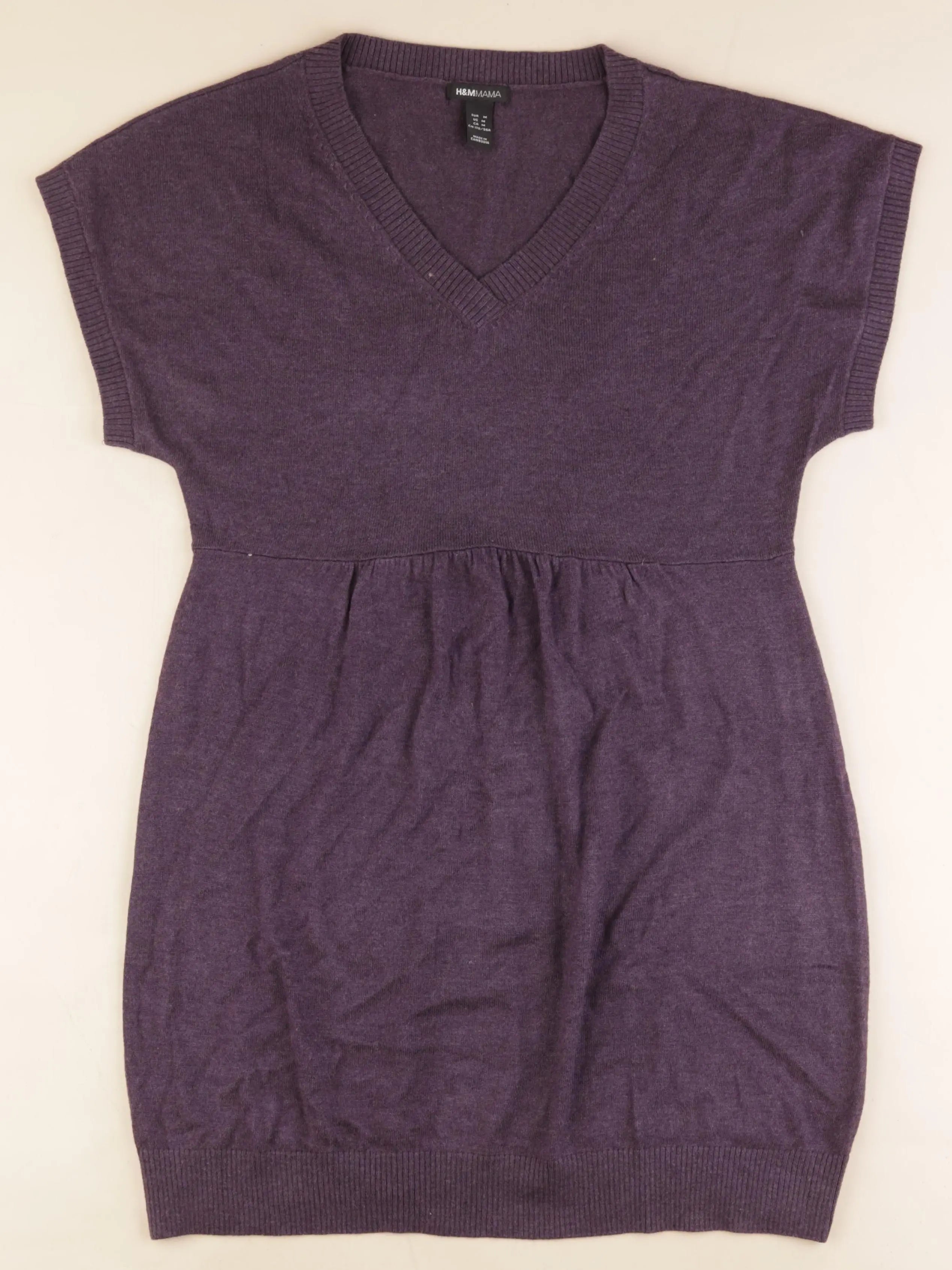 H&M - robe grossesse violet - m