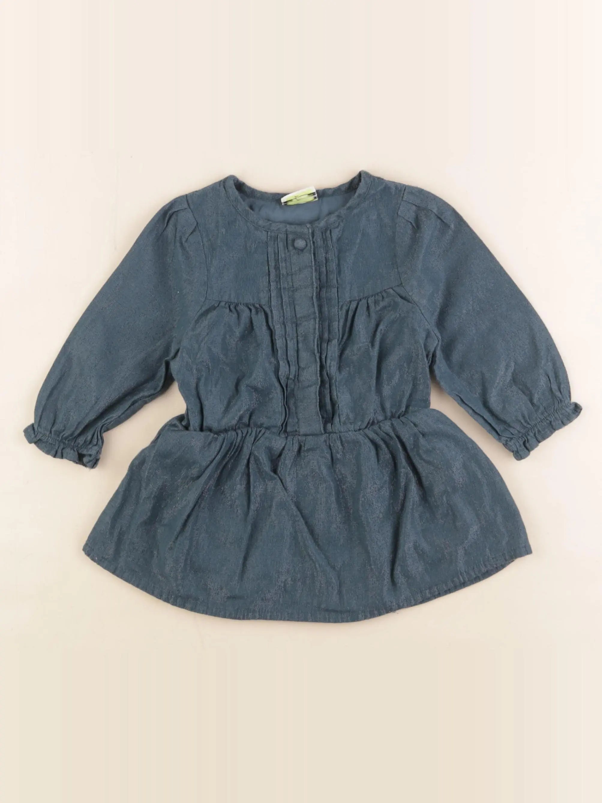 Tape à l'oeil - robe vert - 9 mois