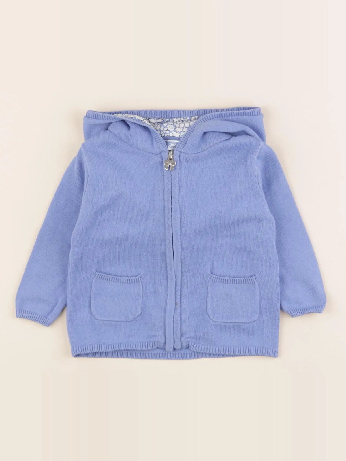 Jacadi - gilet bleu - 6 mois