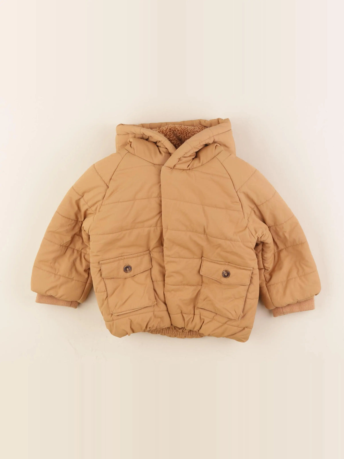 Vertbaudet - manteau marron - 24 mois