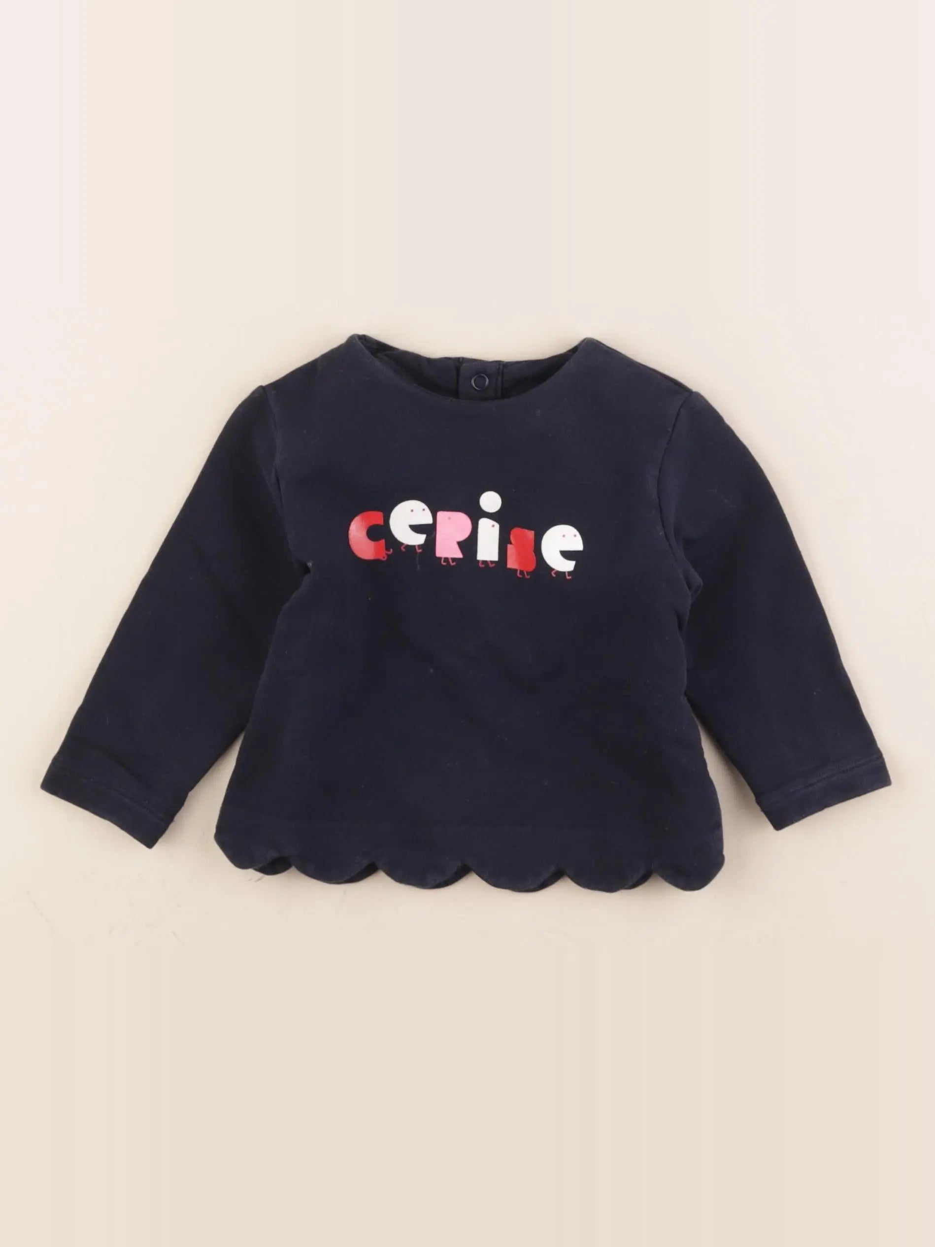 Jacadi - sweat bleu - 12 mois