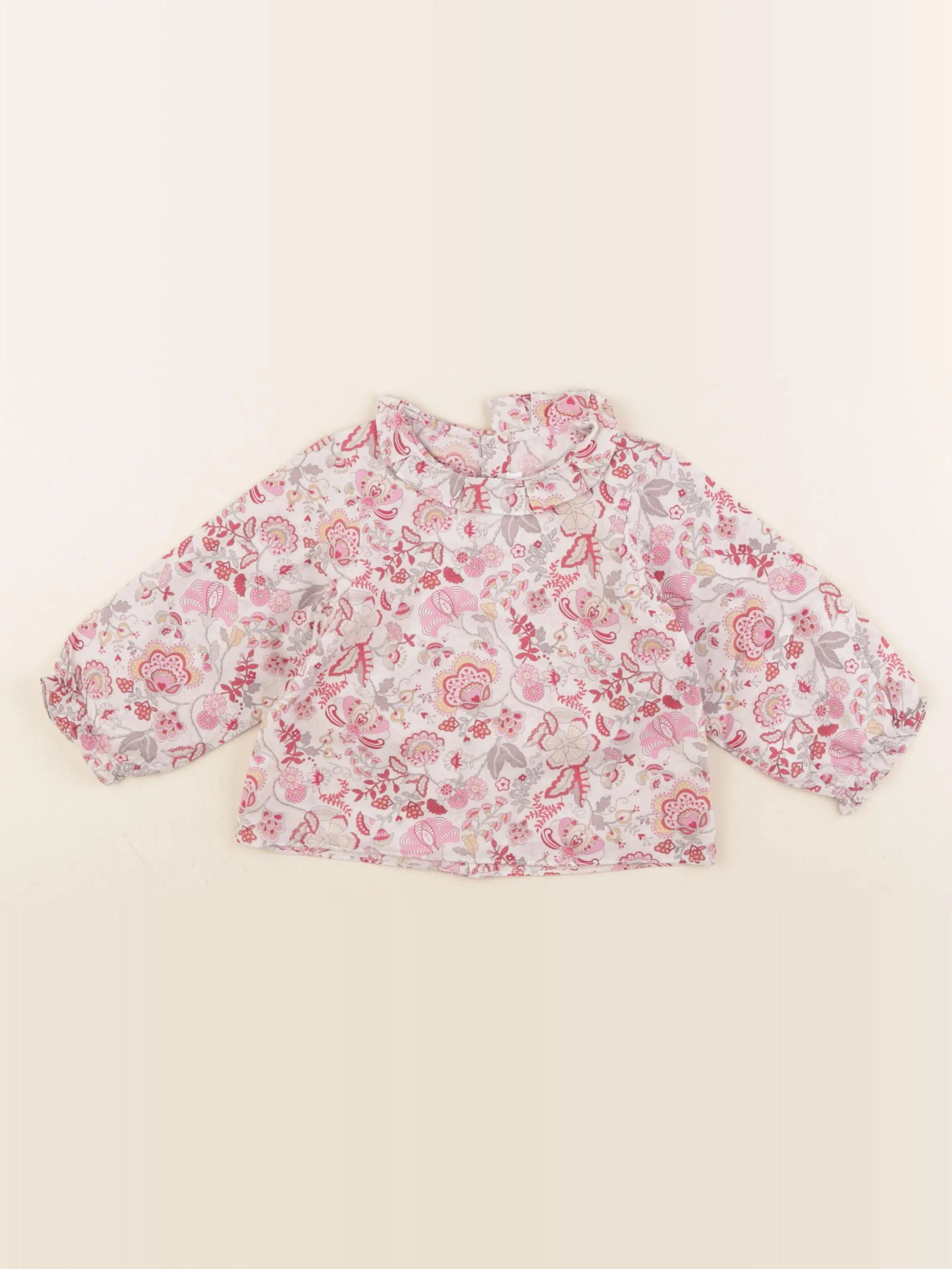 Jacadi - blouse liberty multicolore - 12 mois