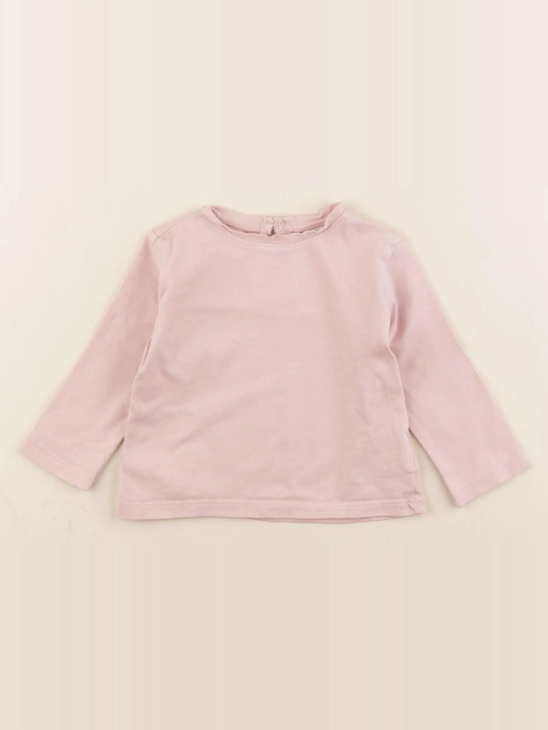 H&M - tee-shirt rose - 9 mois