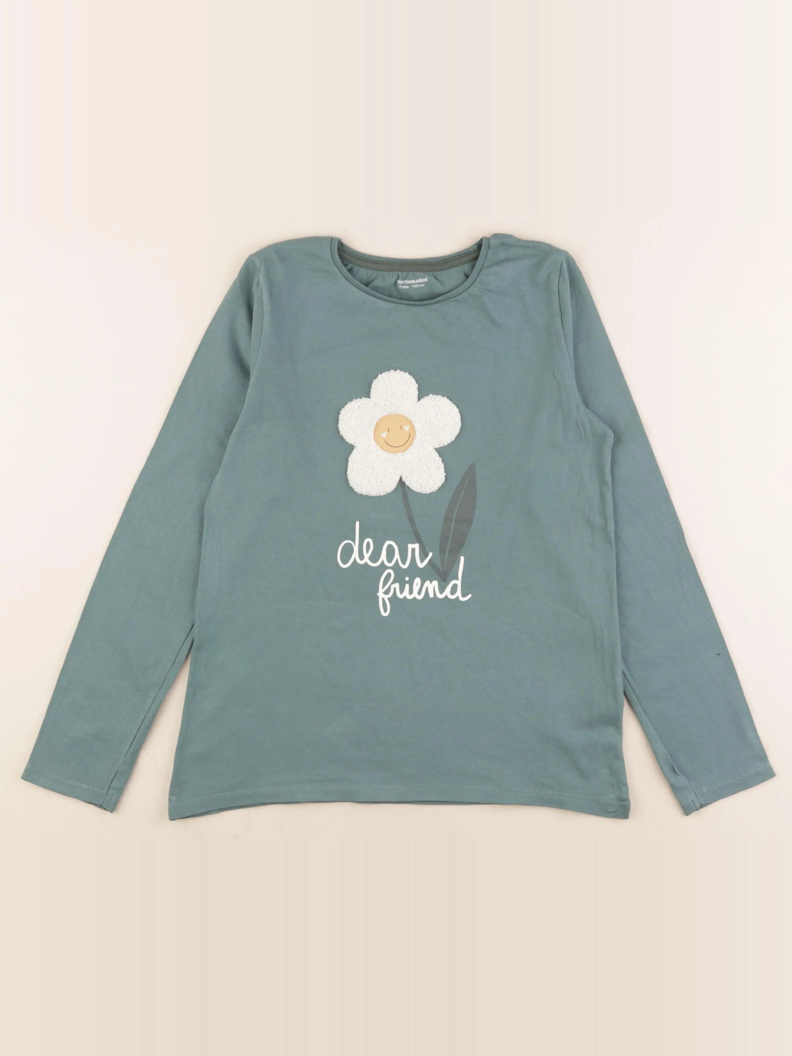 Vertbaudet - tee-shirt vert - 10 ans
