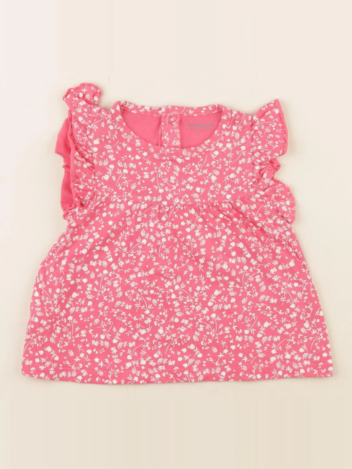 Vertbaudet - tee-shirt rose - 12 mois