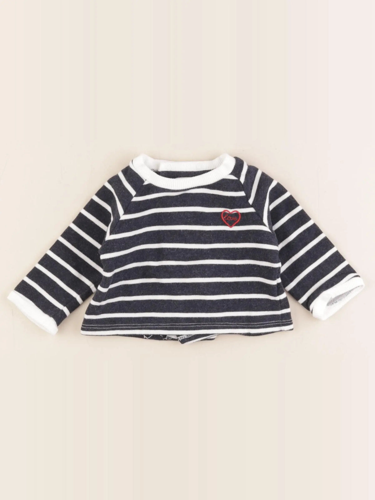 Boutchou - sweat bleu - 3 mois