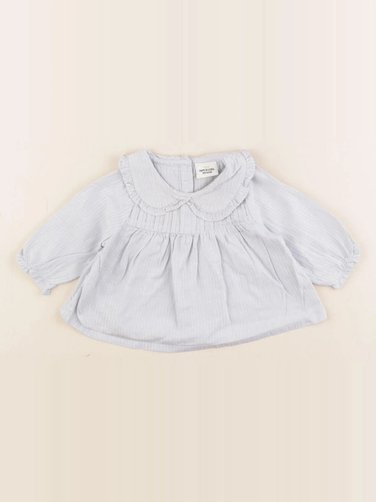 Tape à l'oeil - blouse bleu - 3 mois