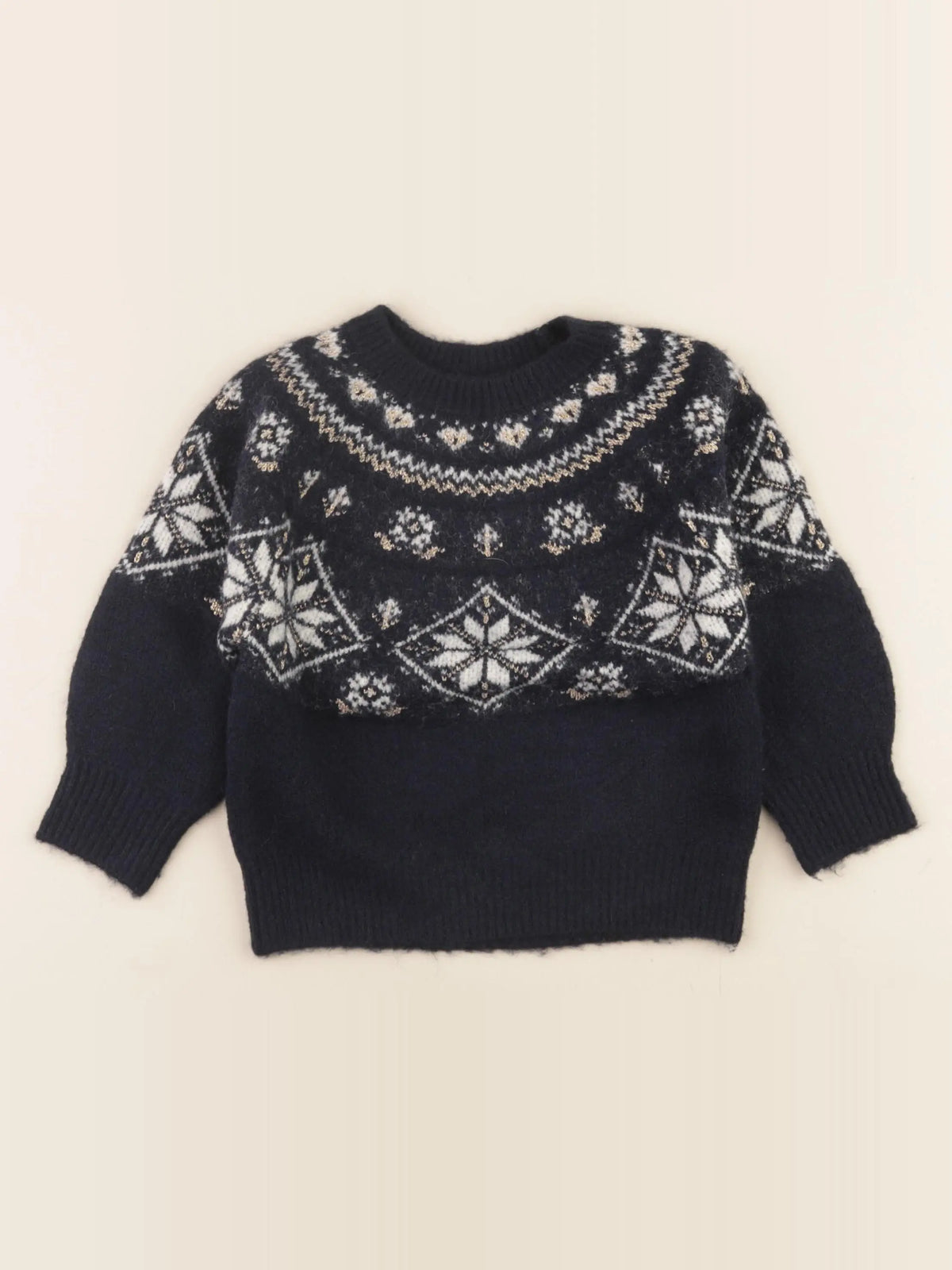Monoprix - pull bleu - 3 ans