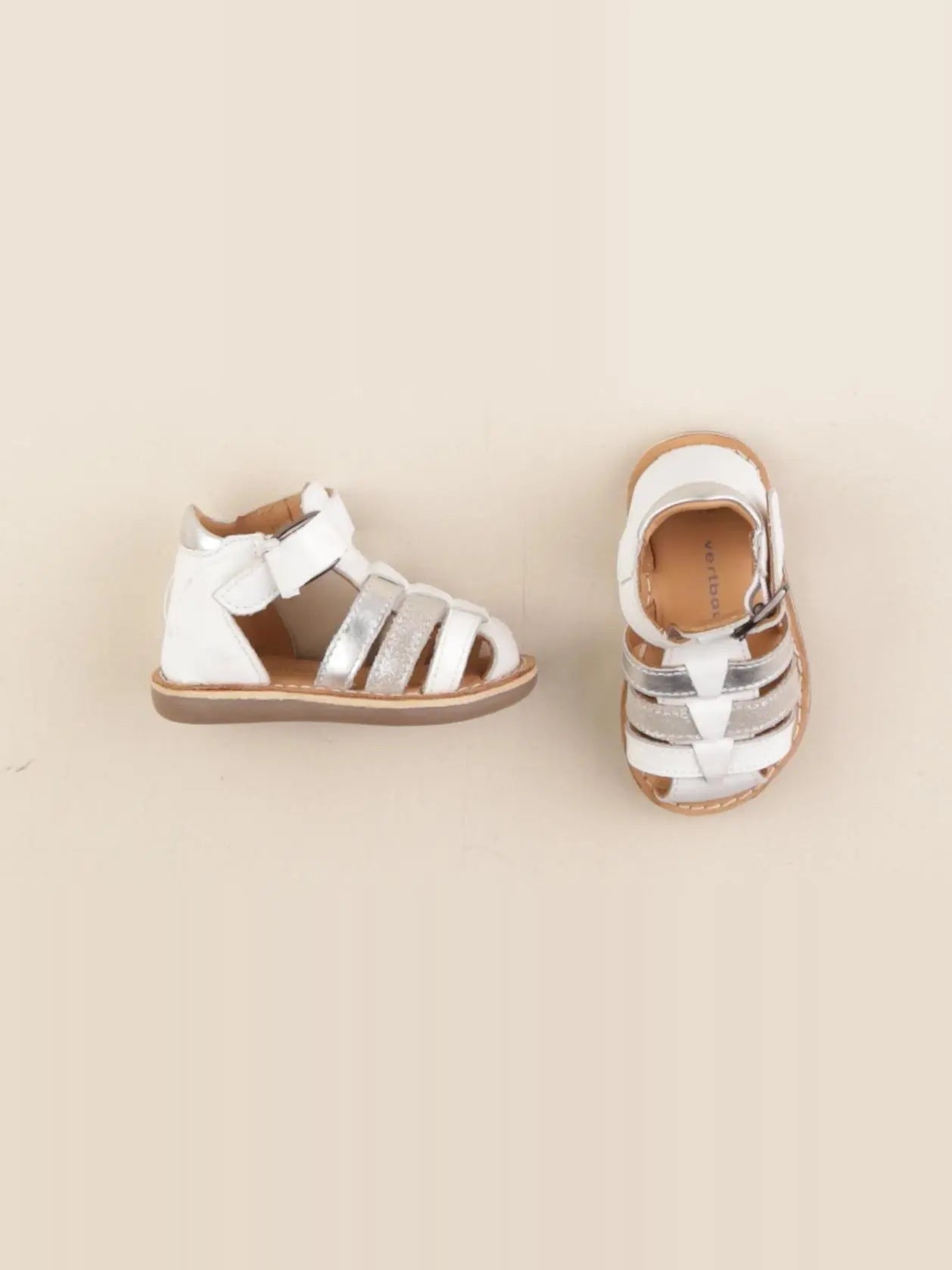 Vertbaudet - sandales blanc - pointure 19