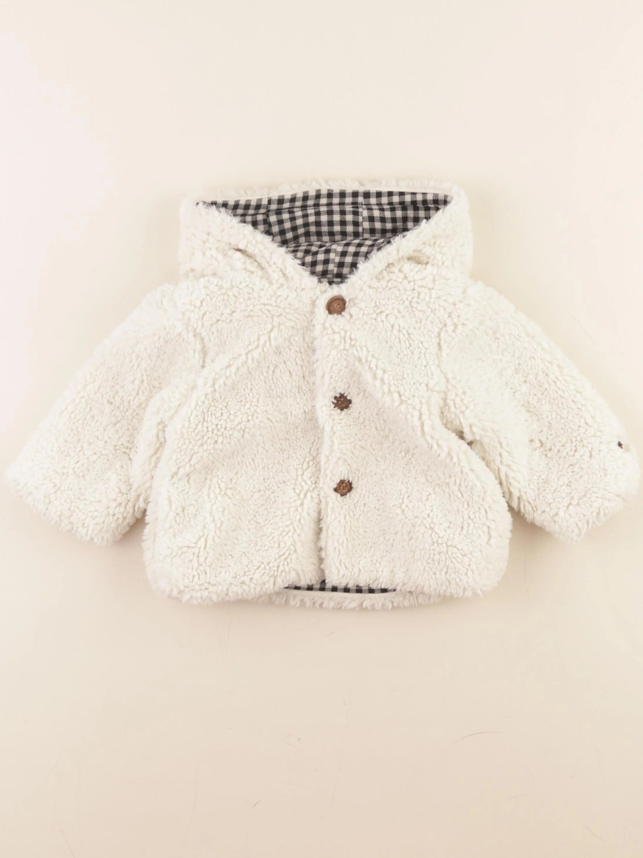 Catimini - veste beige, noir - 9 mois