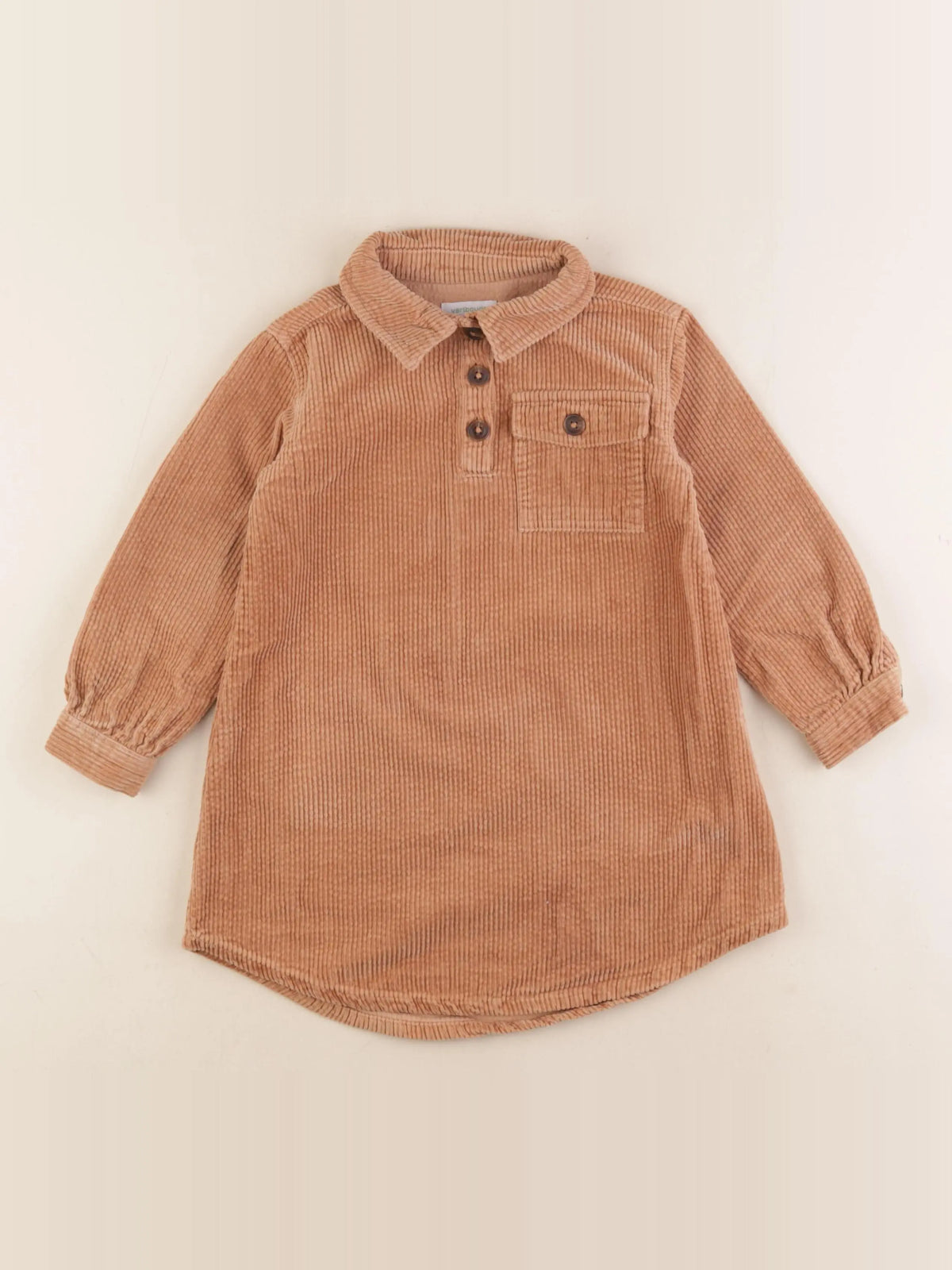 Vertbaudet - robe marron - 4 ans