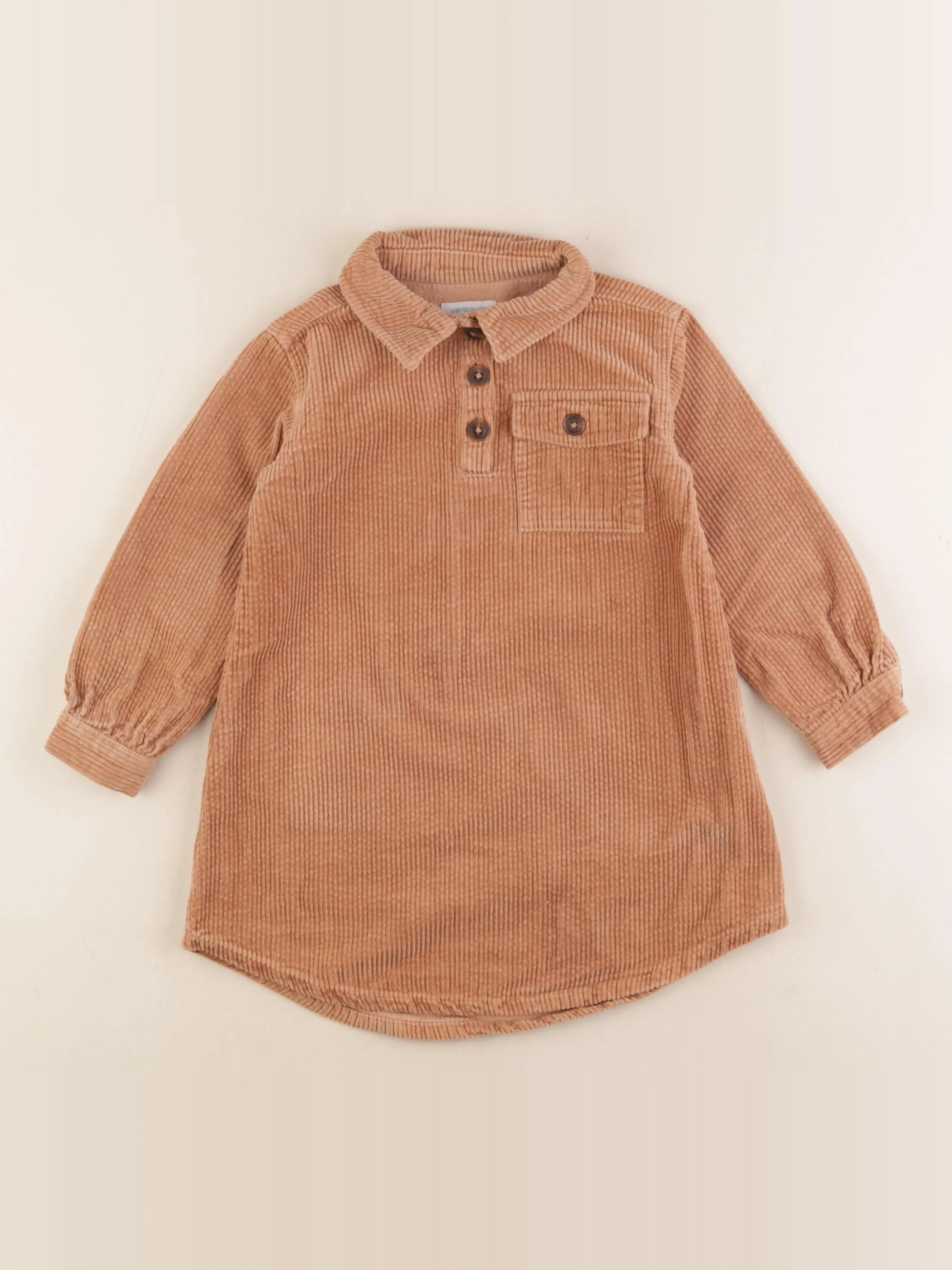 Vertbaudet - robe marron - 4 ans
