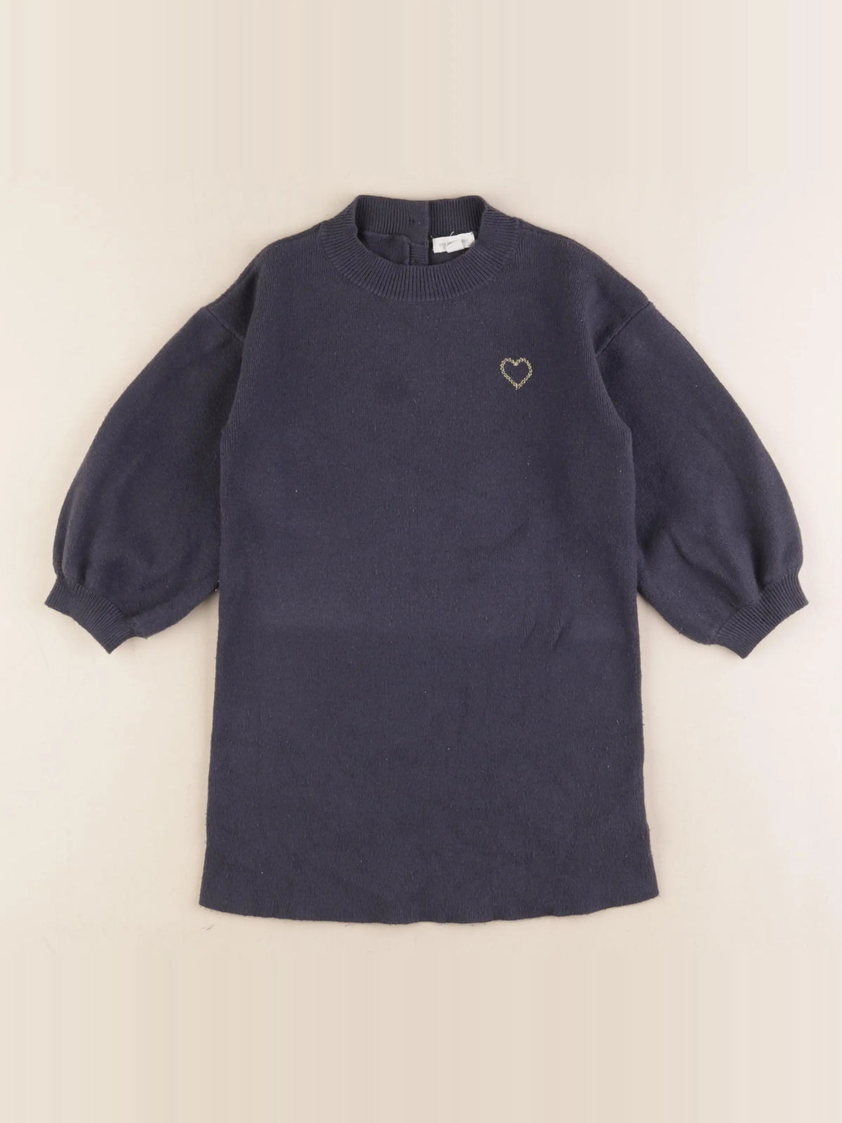 Vertbaudet - robe bleu, or - 36 mois