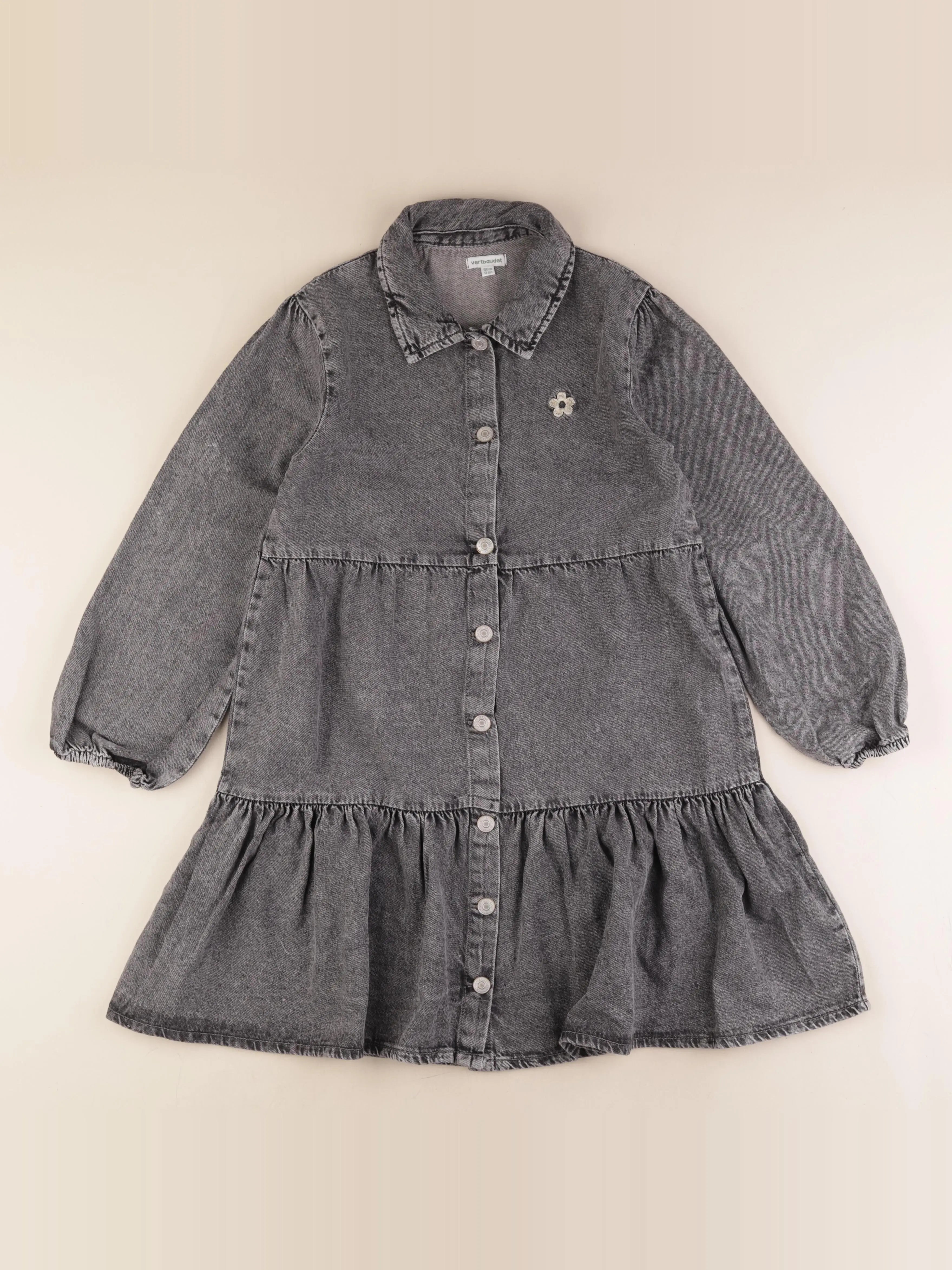 Vertbaudet - robe gris - 12 ans