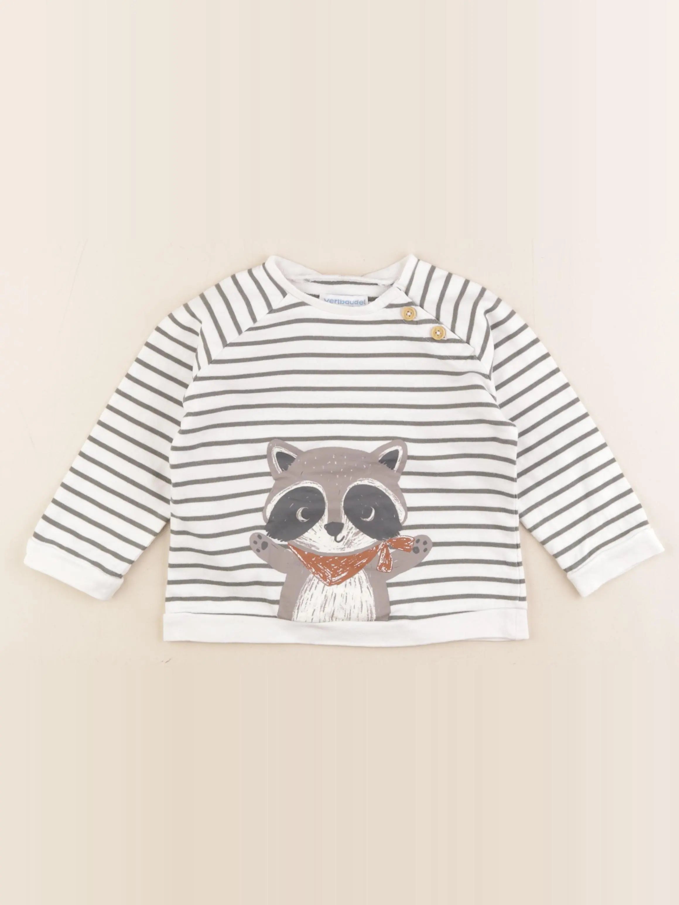 Vertbaudet - sweat multicolore - 36 mois