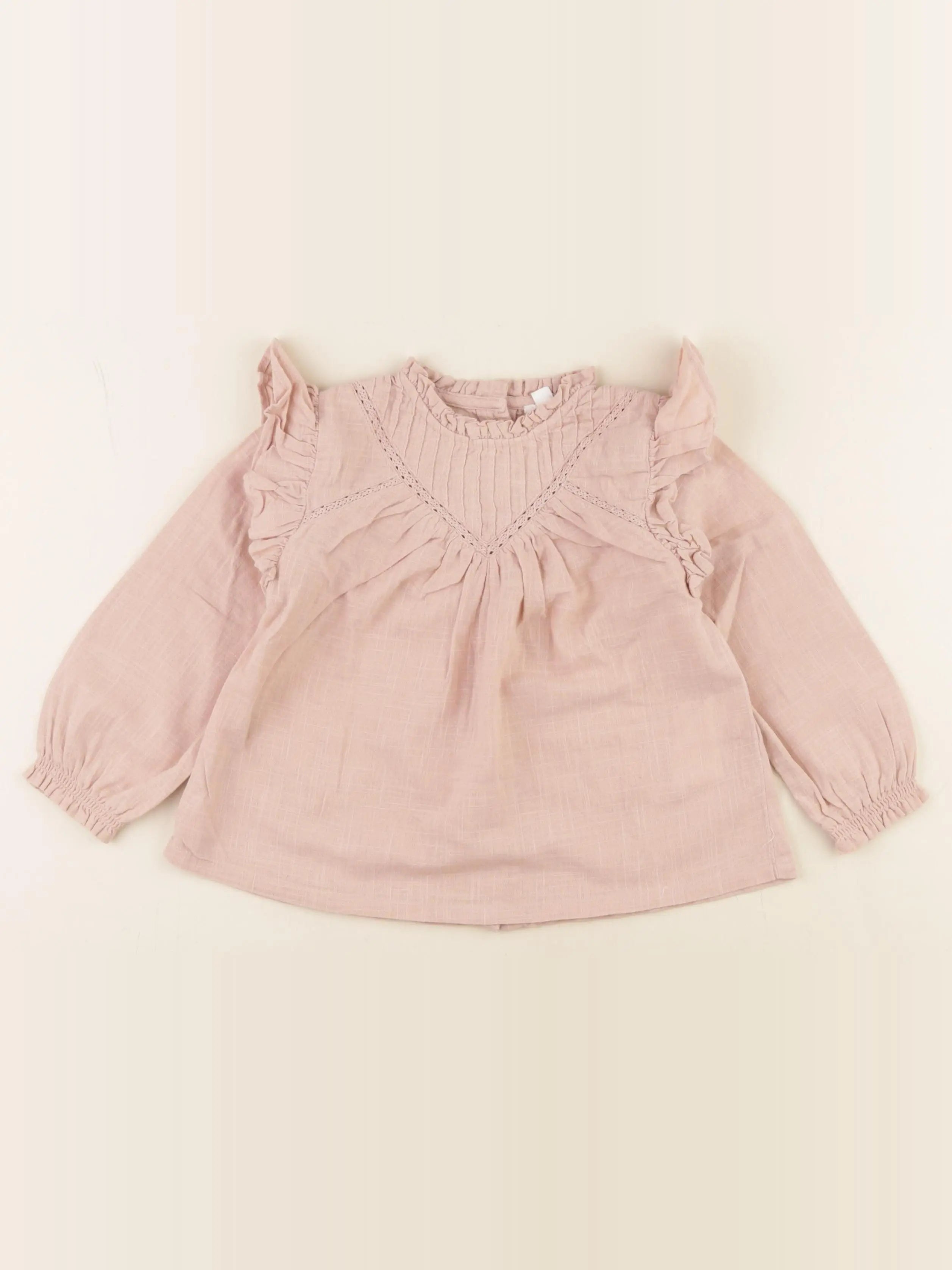 Vertbaudet - blouse rose - 24 mois