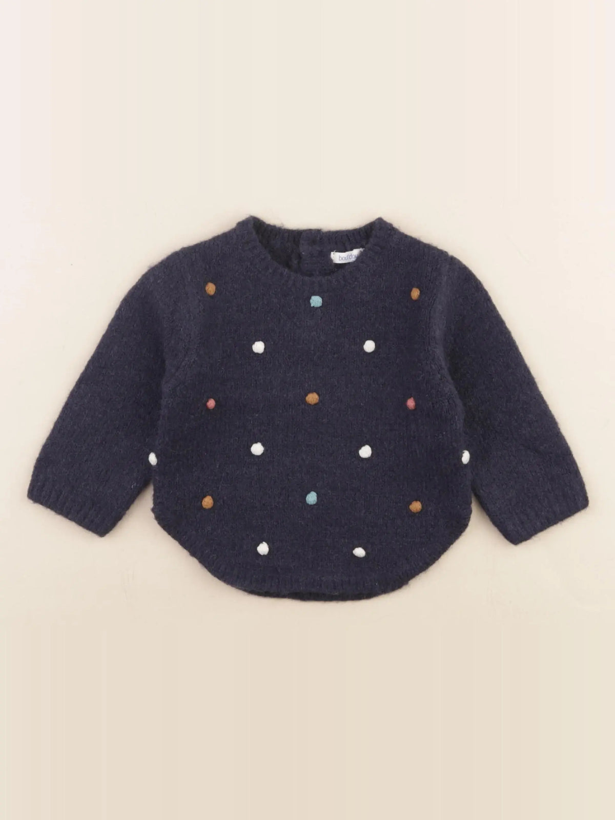 Boutchou - pull bleu - 6 mois