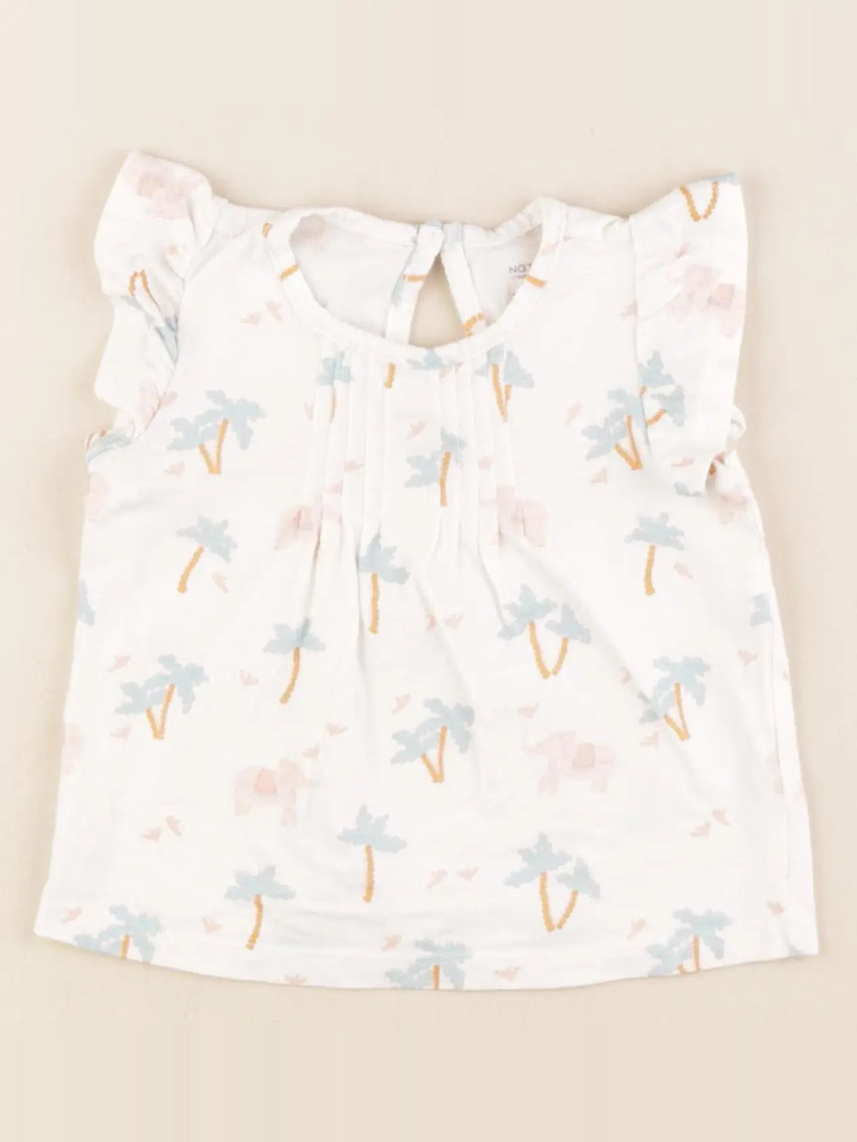 Natalys - tee-shirt blanc, multicolore - 12 mois