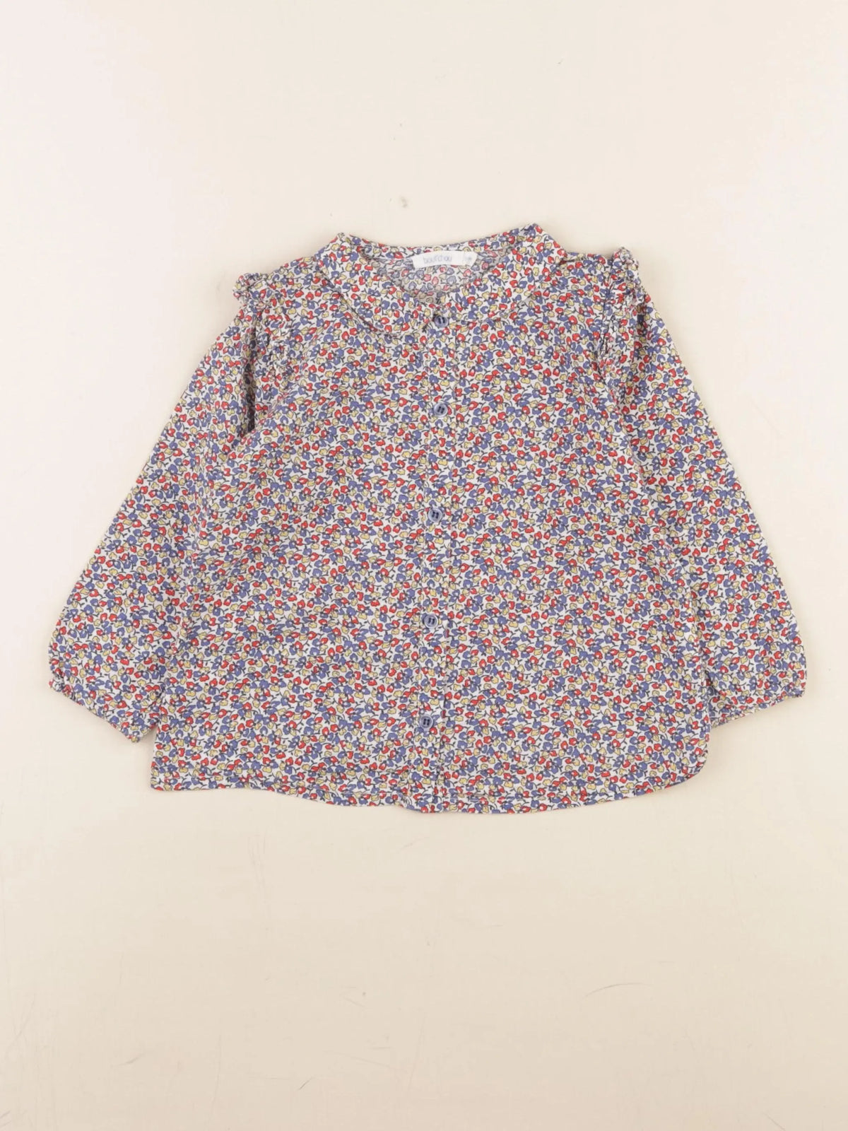 Boutchou - blouse multicolore - 24 mois