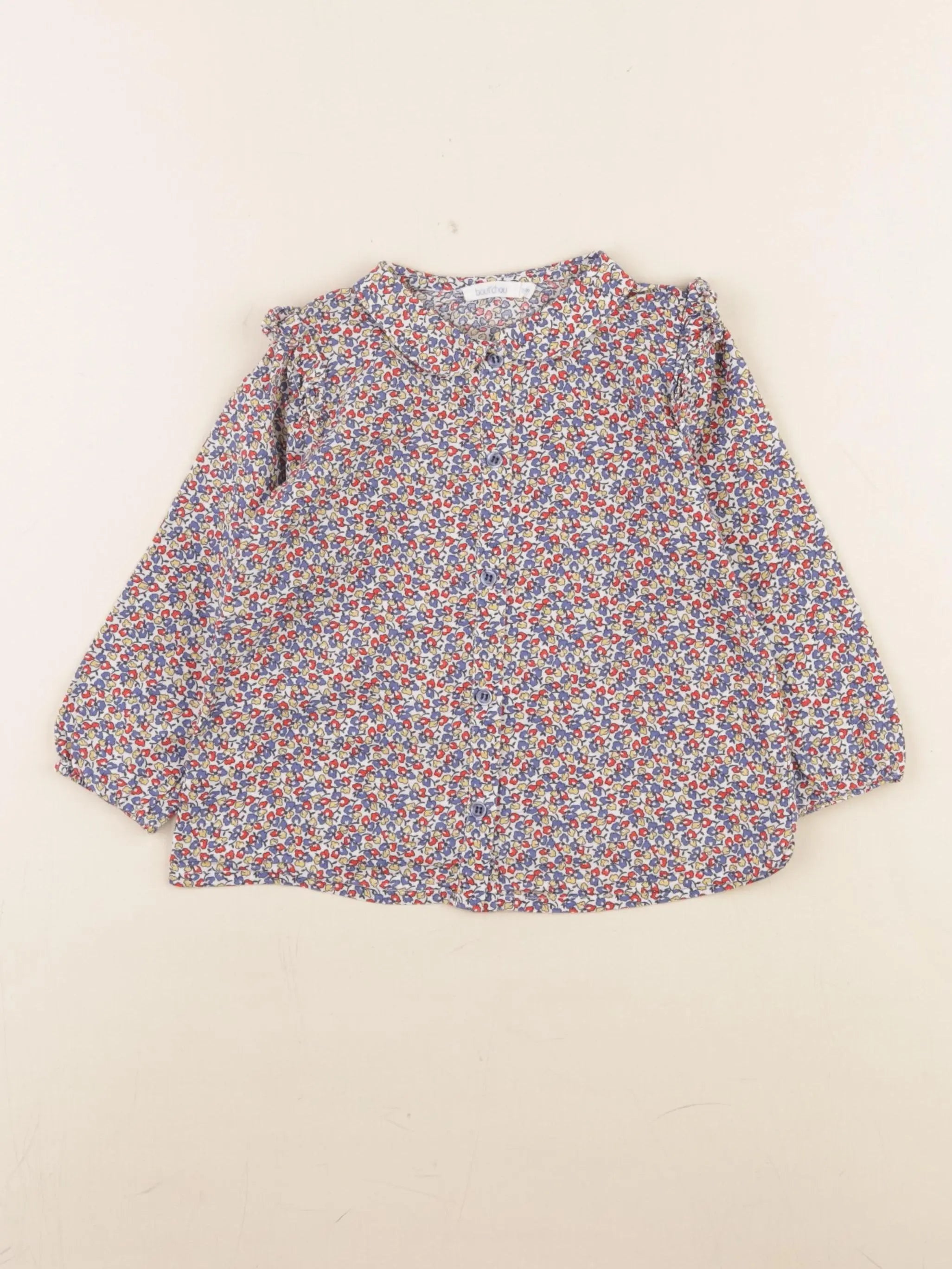 Boutchou - blouse multicolore - 24 mois