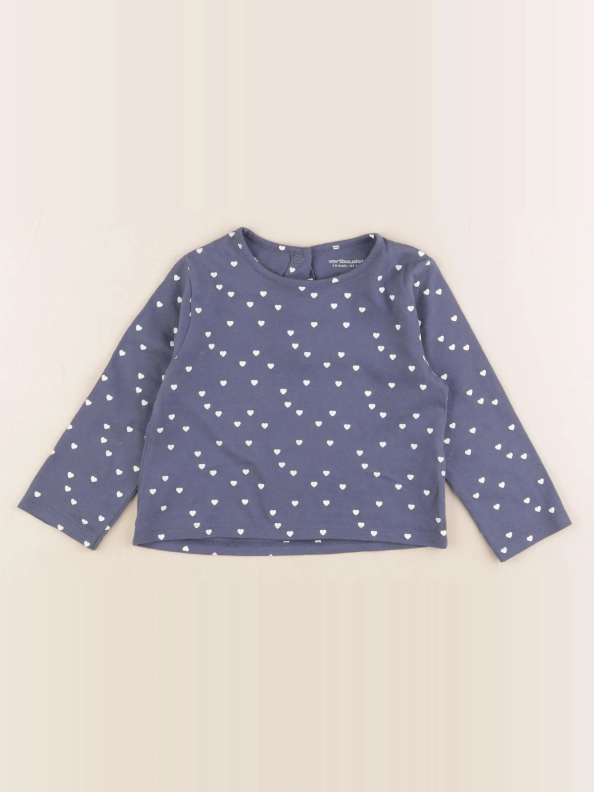 Vertbaudet - tee-shirt bleu - 18 mois