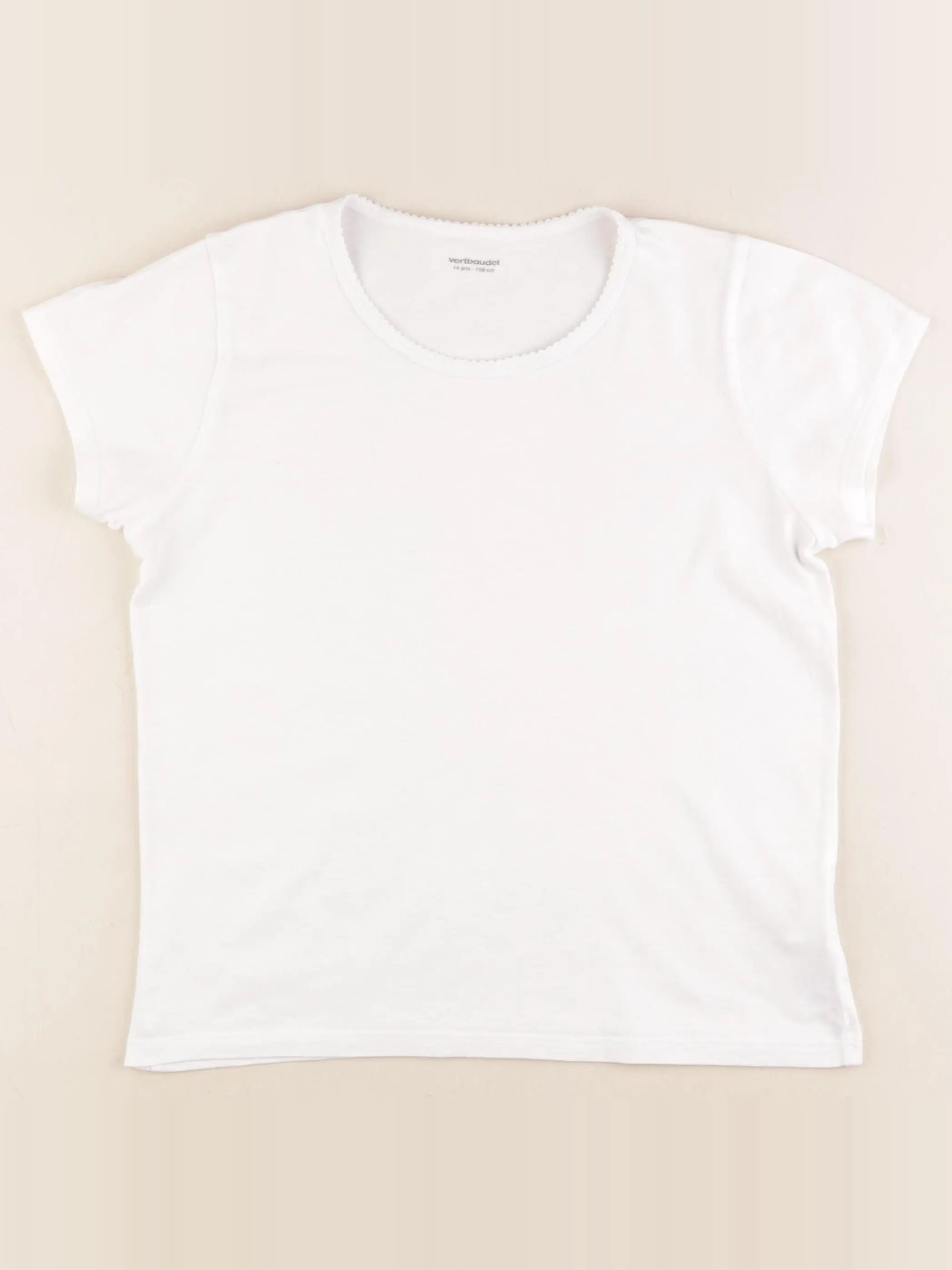 Vertbaudet - maillot de corps blanc - 14 ans