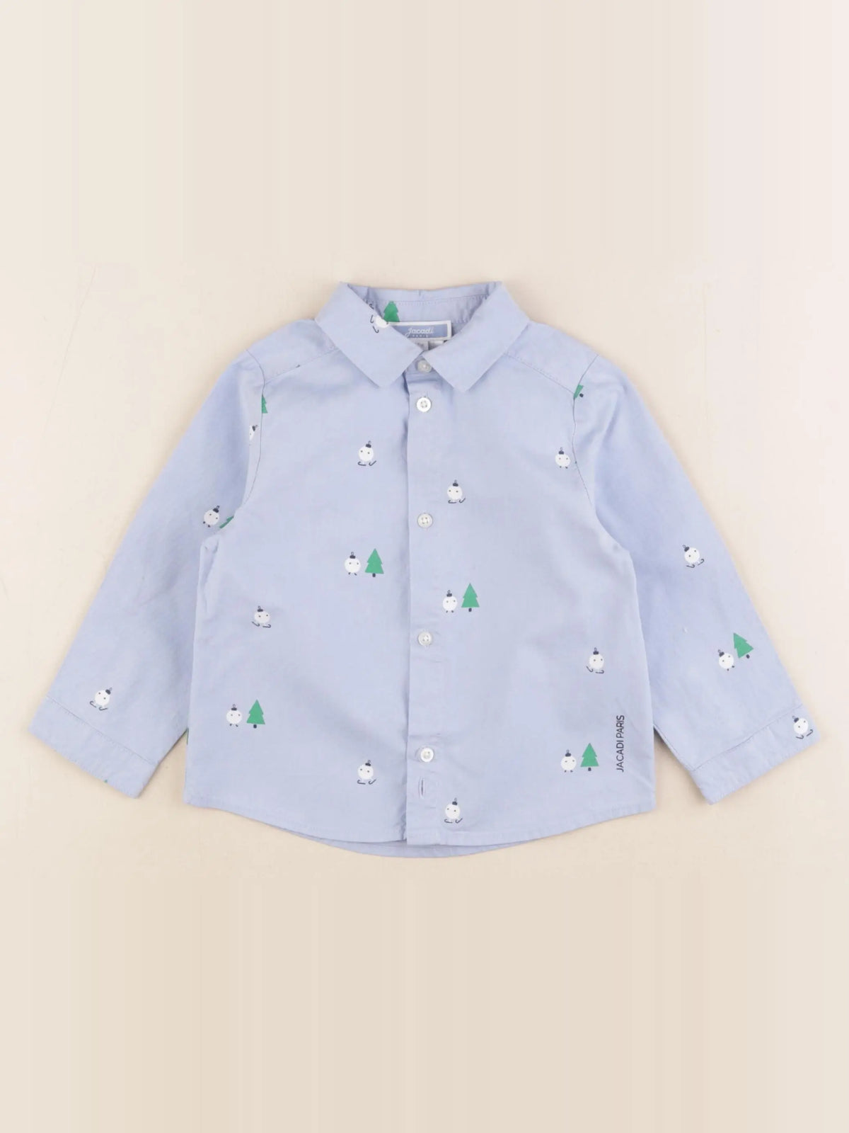 Jacadi - chemise bleu - 18 mois