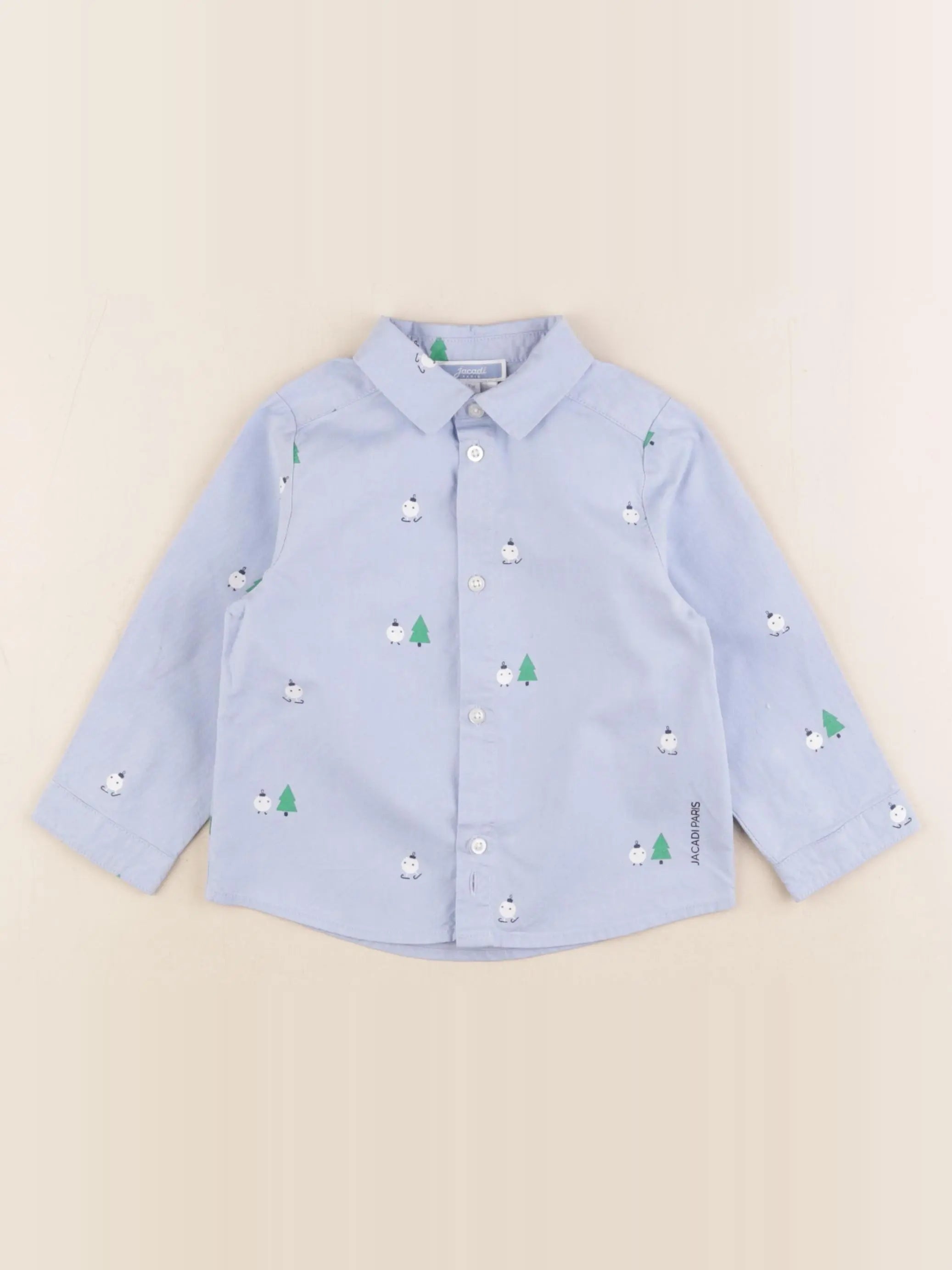 Jacadi - chemise bleu - 18 mois