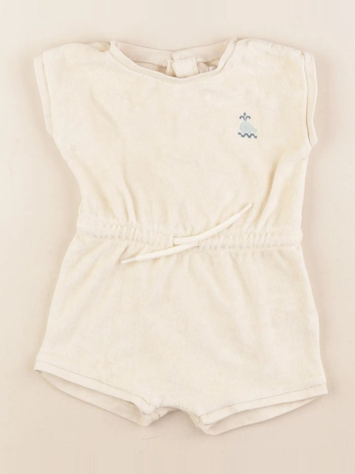 Vertbaudet - combinaison beige - 9 mois