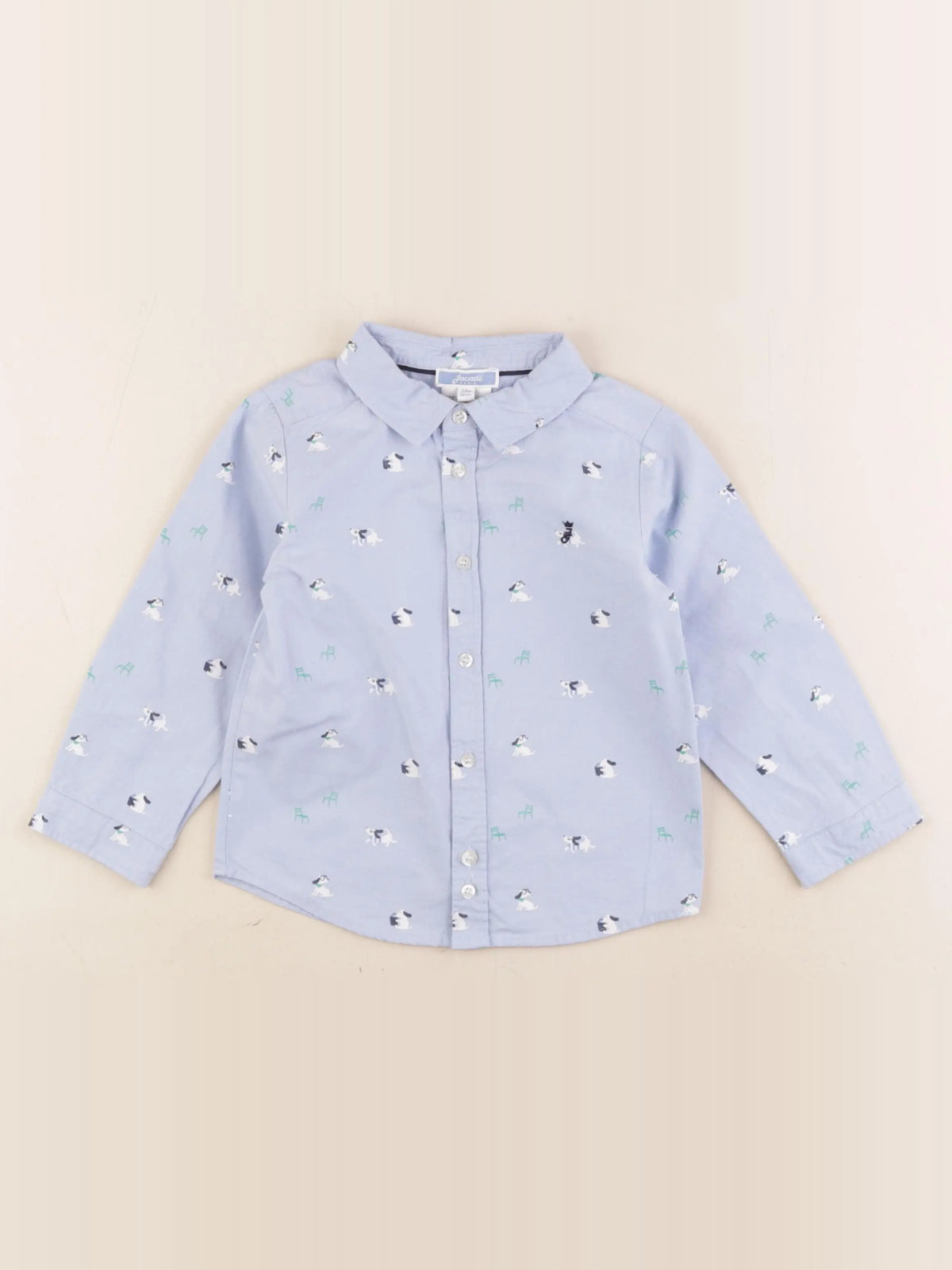 Jacadi - chemise bleu - 24 mois