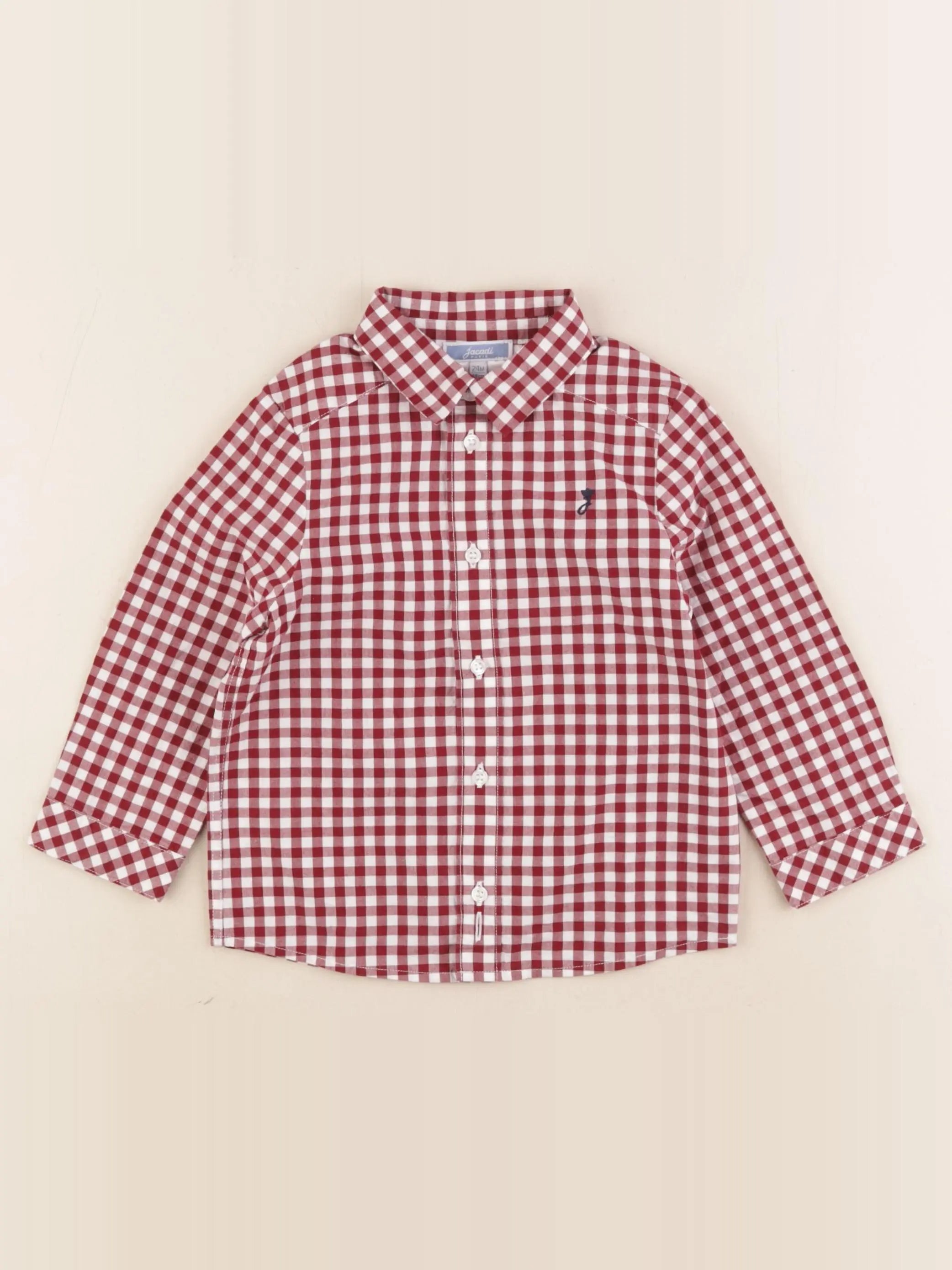 Jacadi - chemise rouge - 24 mois