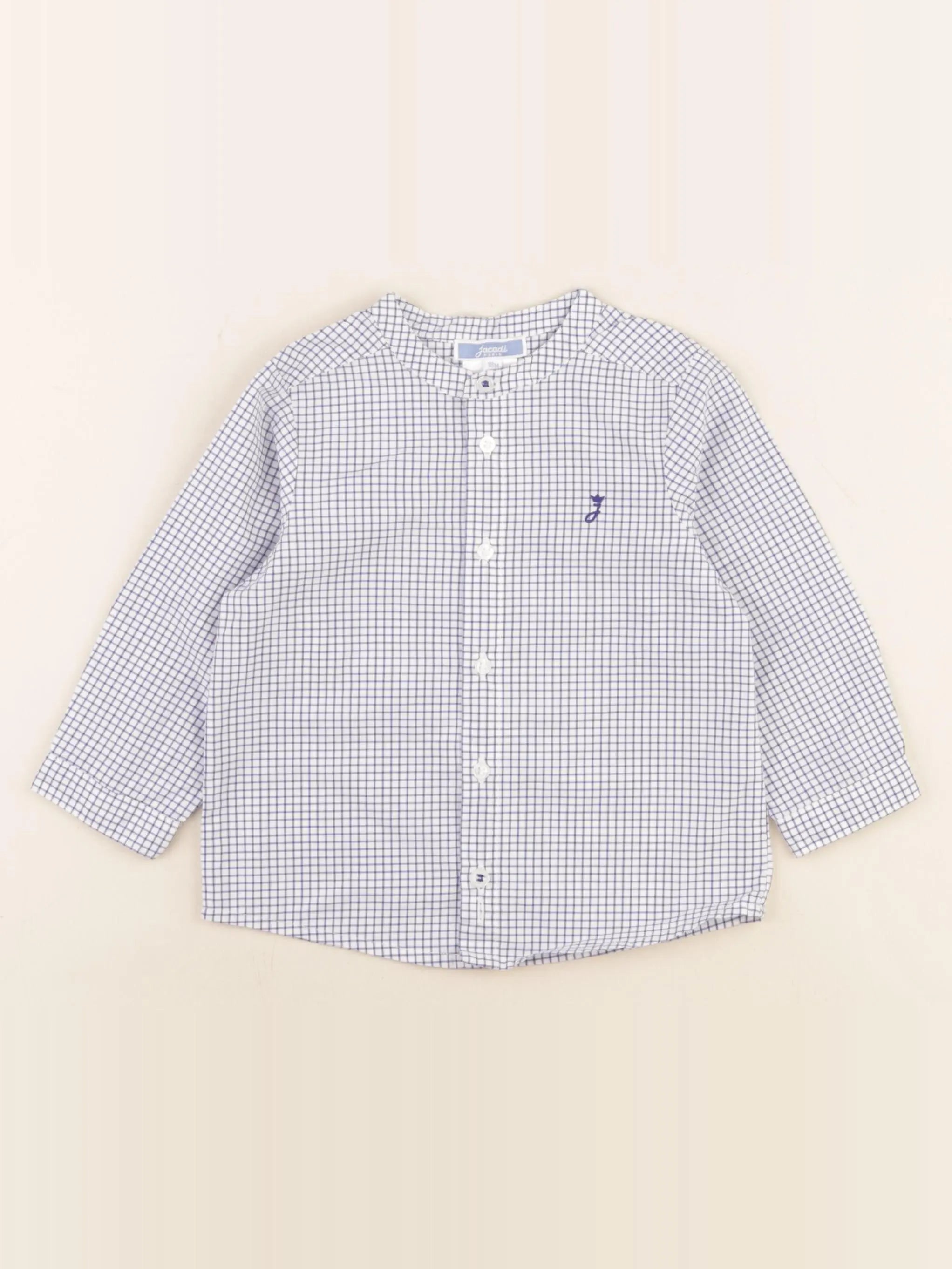 Jacadi - chemise bleu, blanc - 18 mois