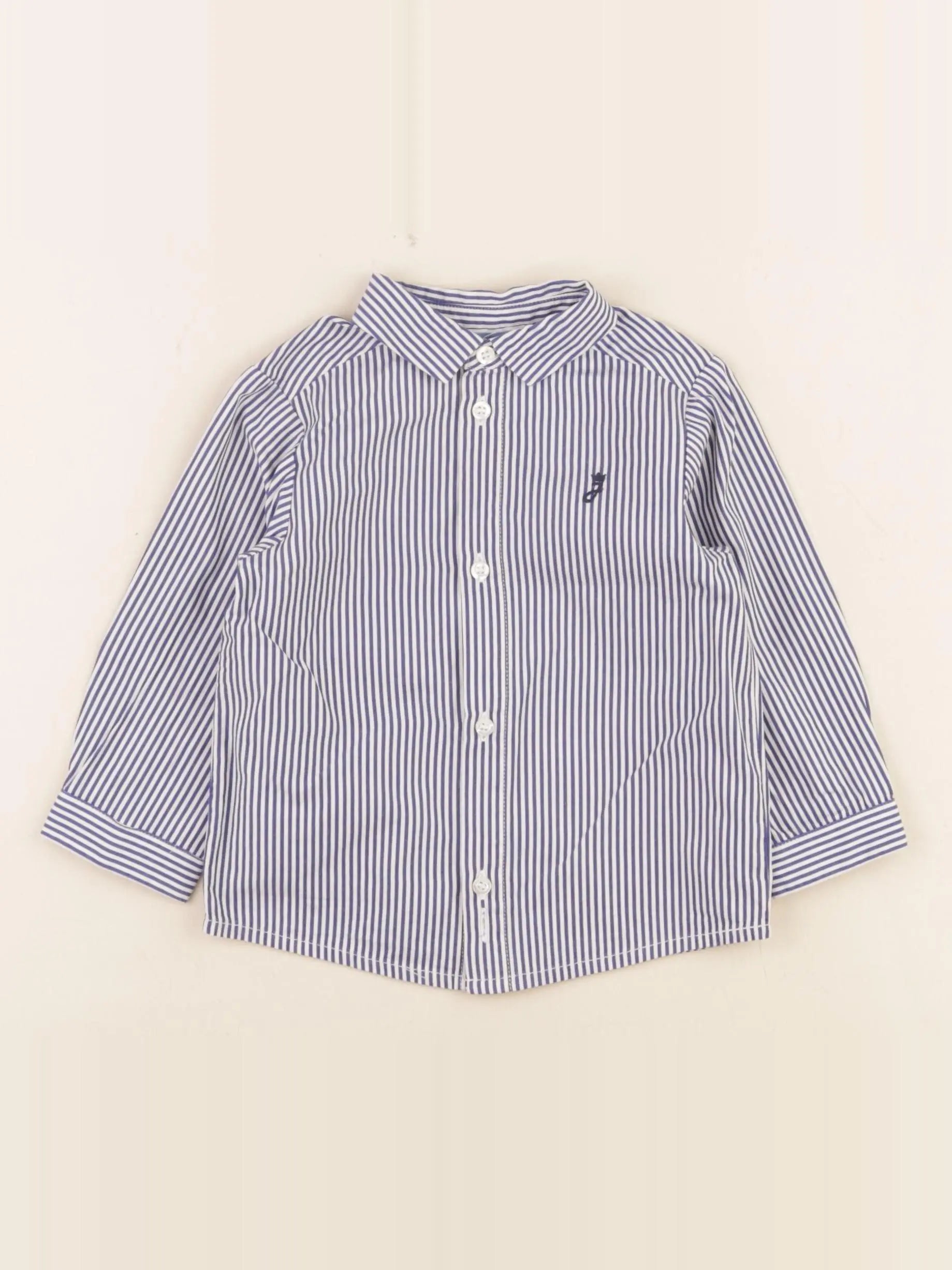 Jacadi - chemise bleu - 12 mois