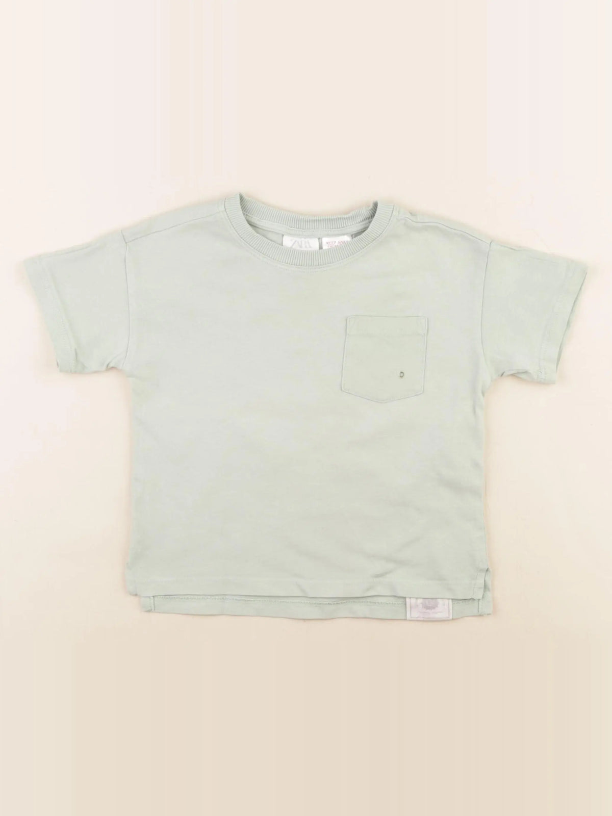 Zara - tee-shirt vert - 9/12 mois