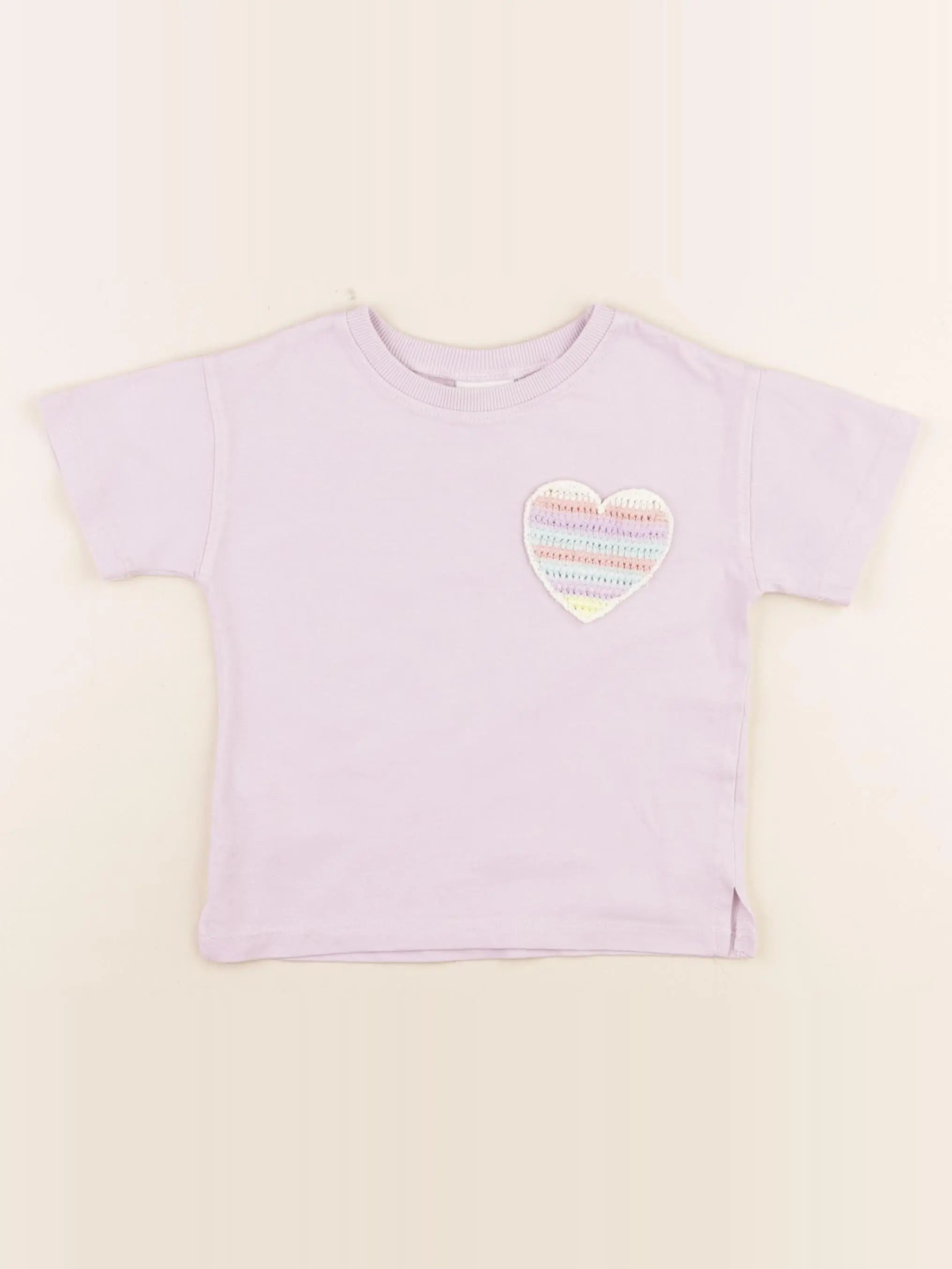 Zara - tee-shirt violet - 18 mois