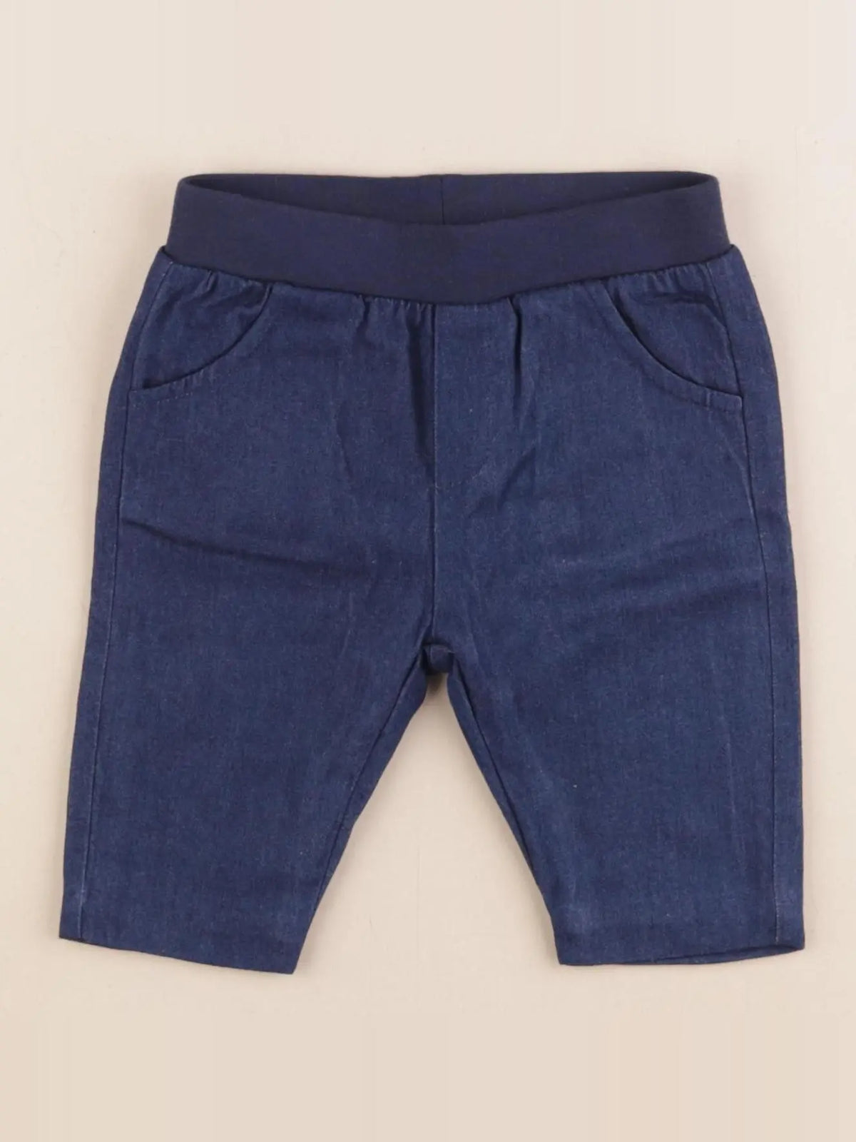Jacadi - pantalon doublé bleu - 6 mois