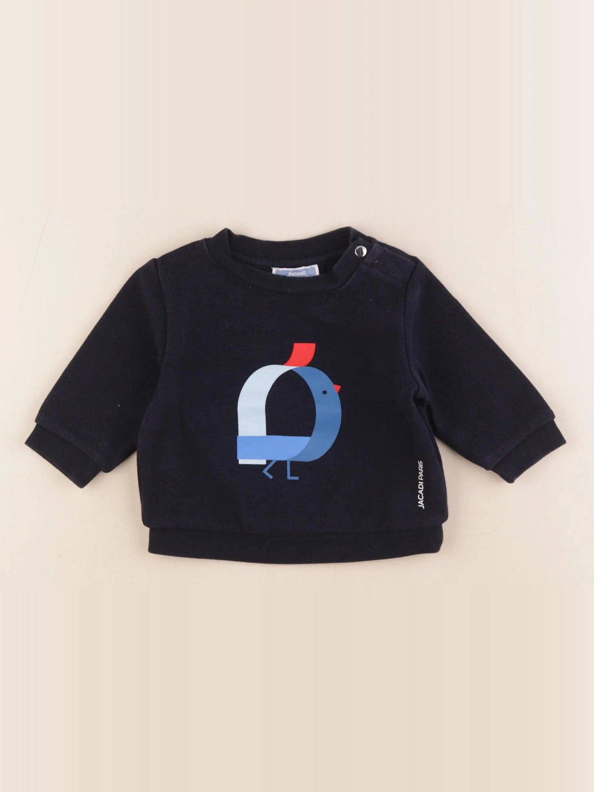 Jacadi - sweat bleu - 6 mois