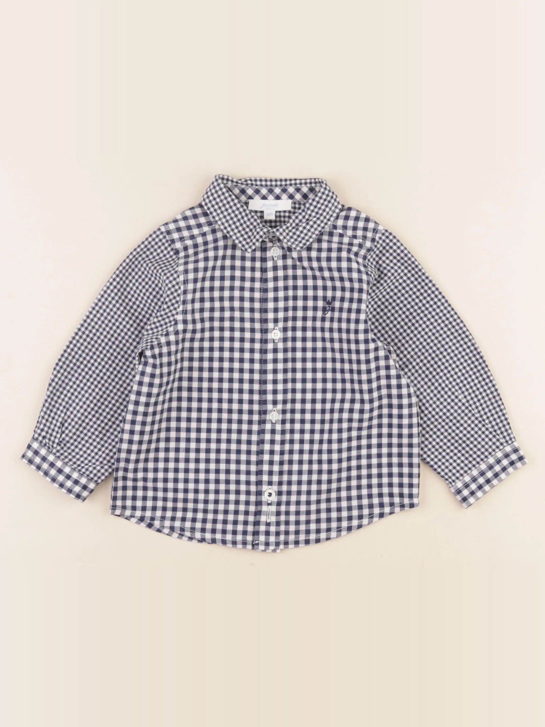 Jacadi - chemise bleu, blanc - 18 mois