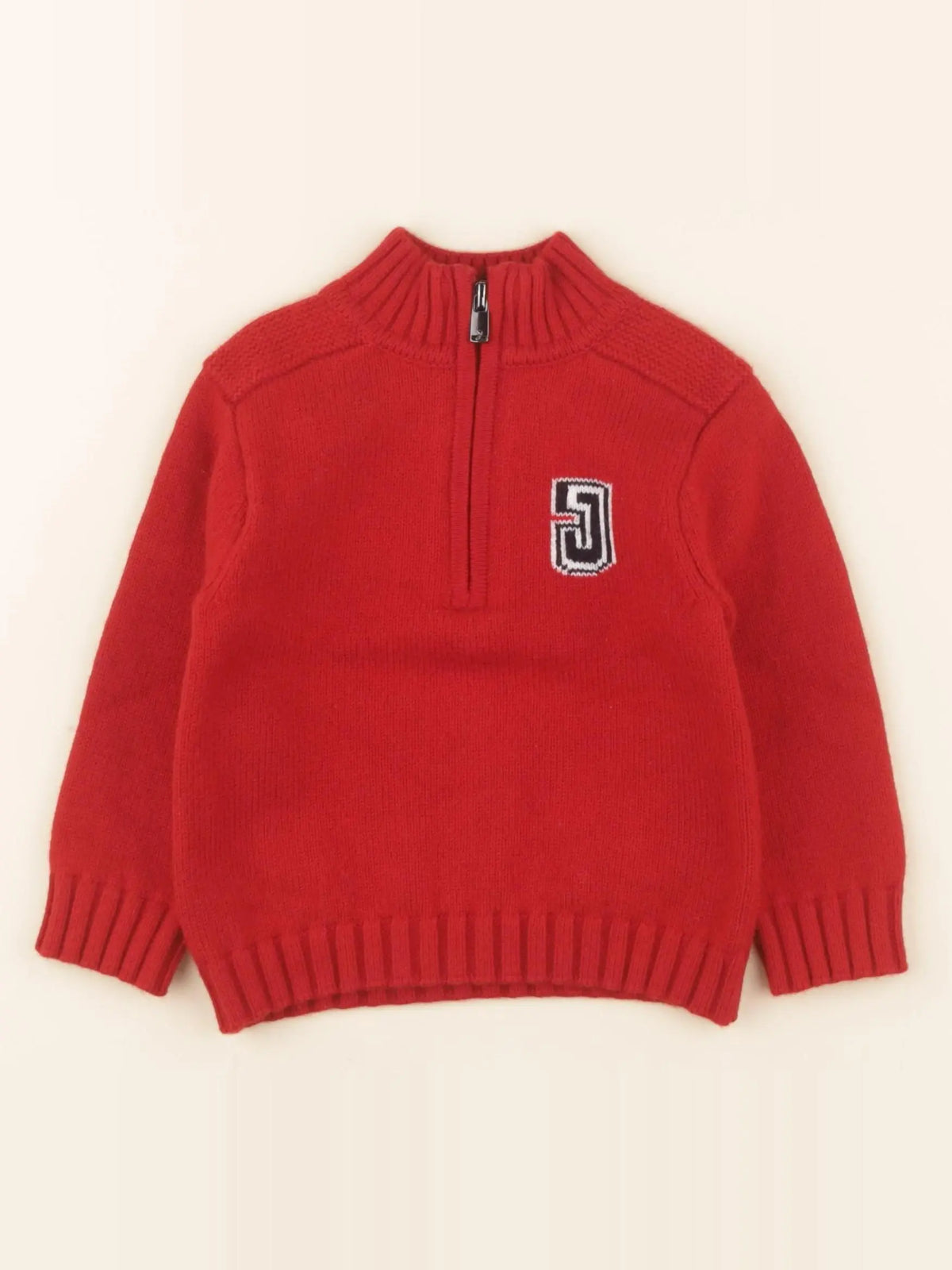 Jacadi - pull rouge - 18 mois