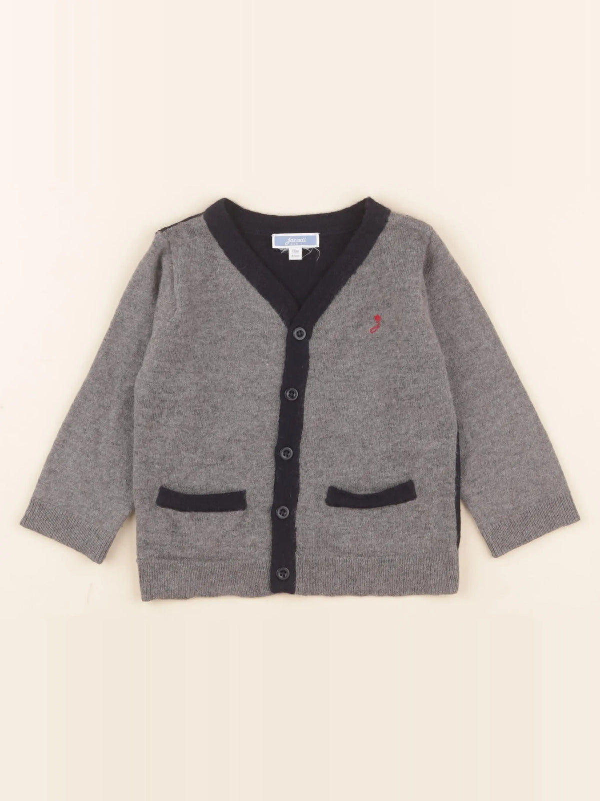 Jacadi - gilet gris - 18 mois