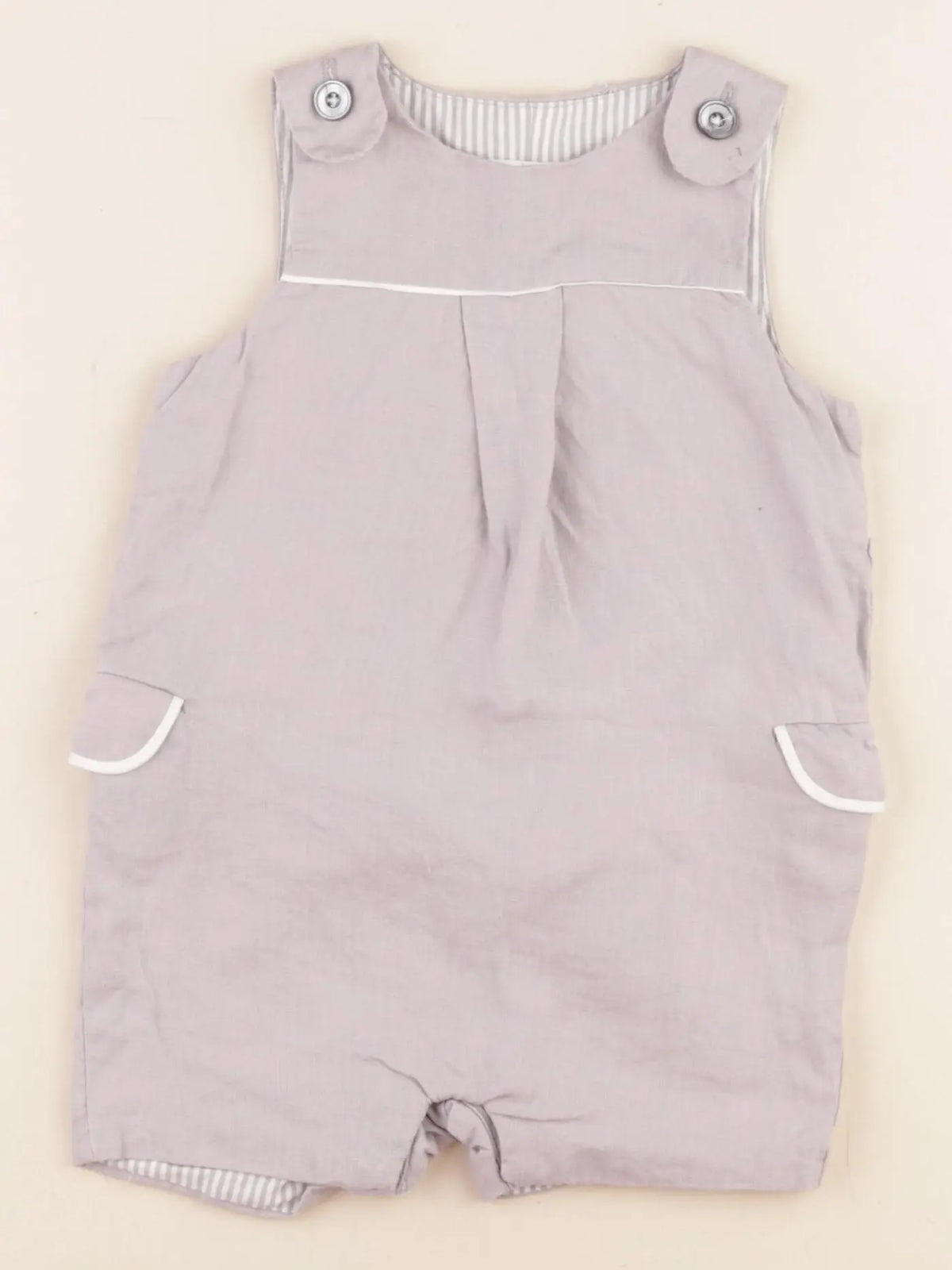 Jacadi - salopette gris - 6 mois