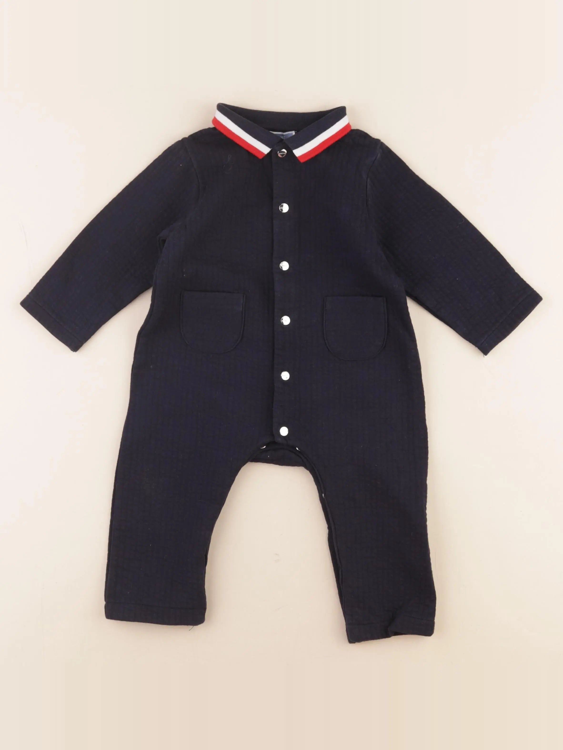 Jacadi - combinaison bleu - 12 mois