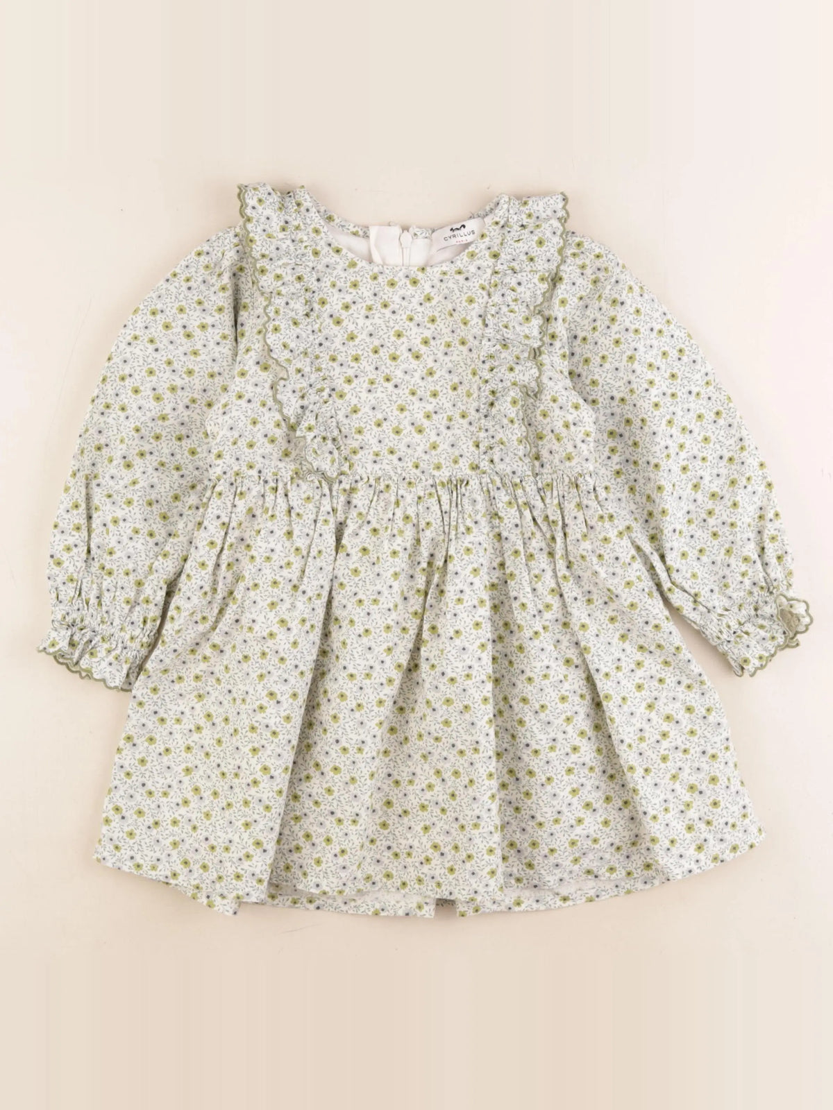 Cyrillus - robe vert - 4 ans
