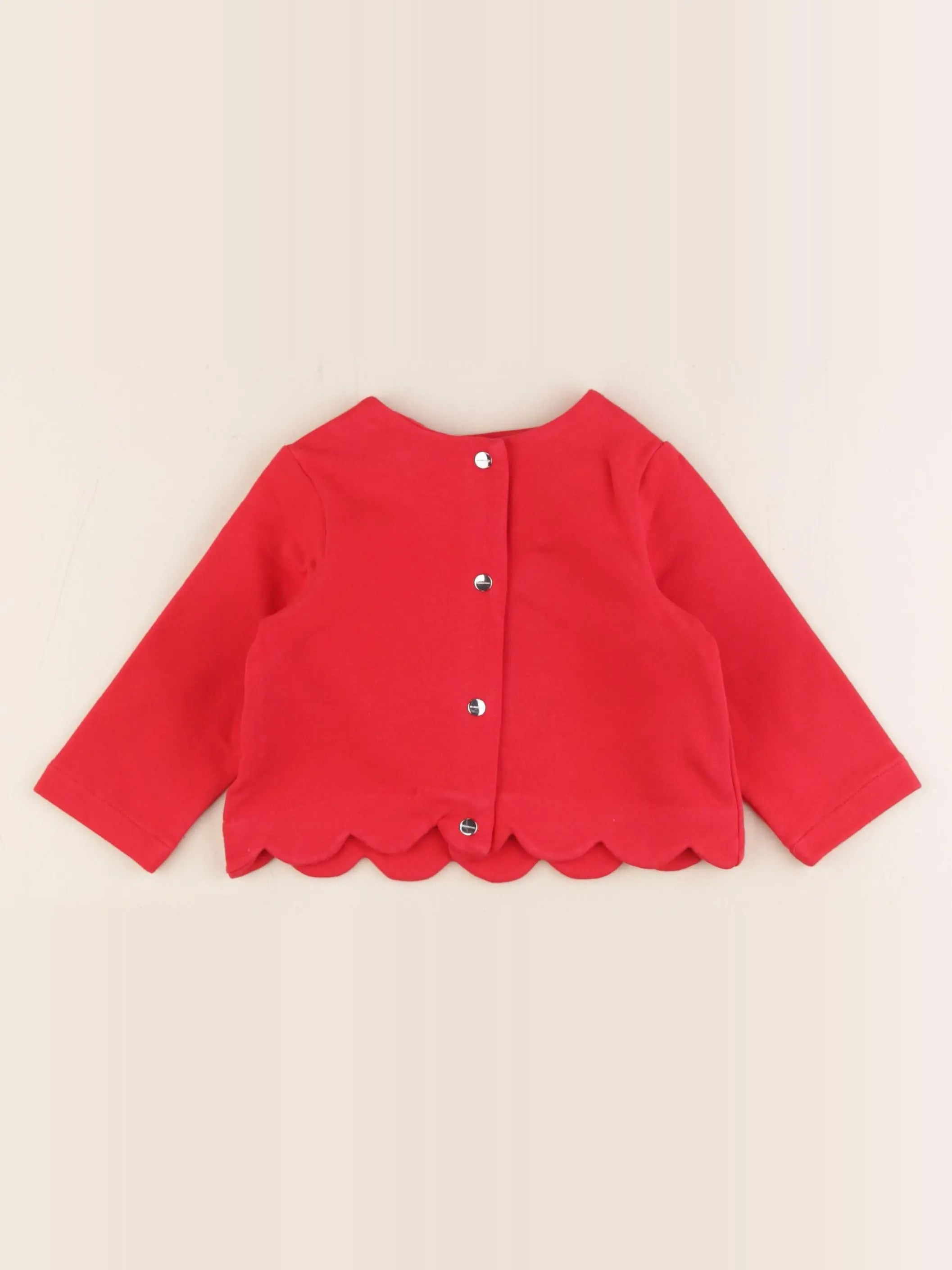 Jacadi - sweat rouge - 12 mois