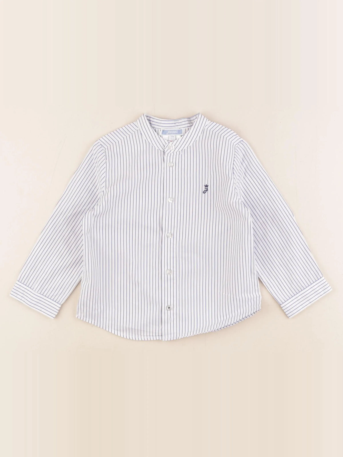 Jacadi - chemise bleu, blanc - 24 mois