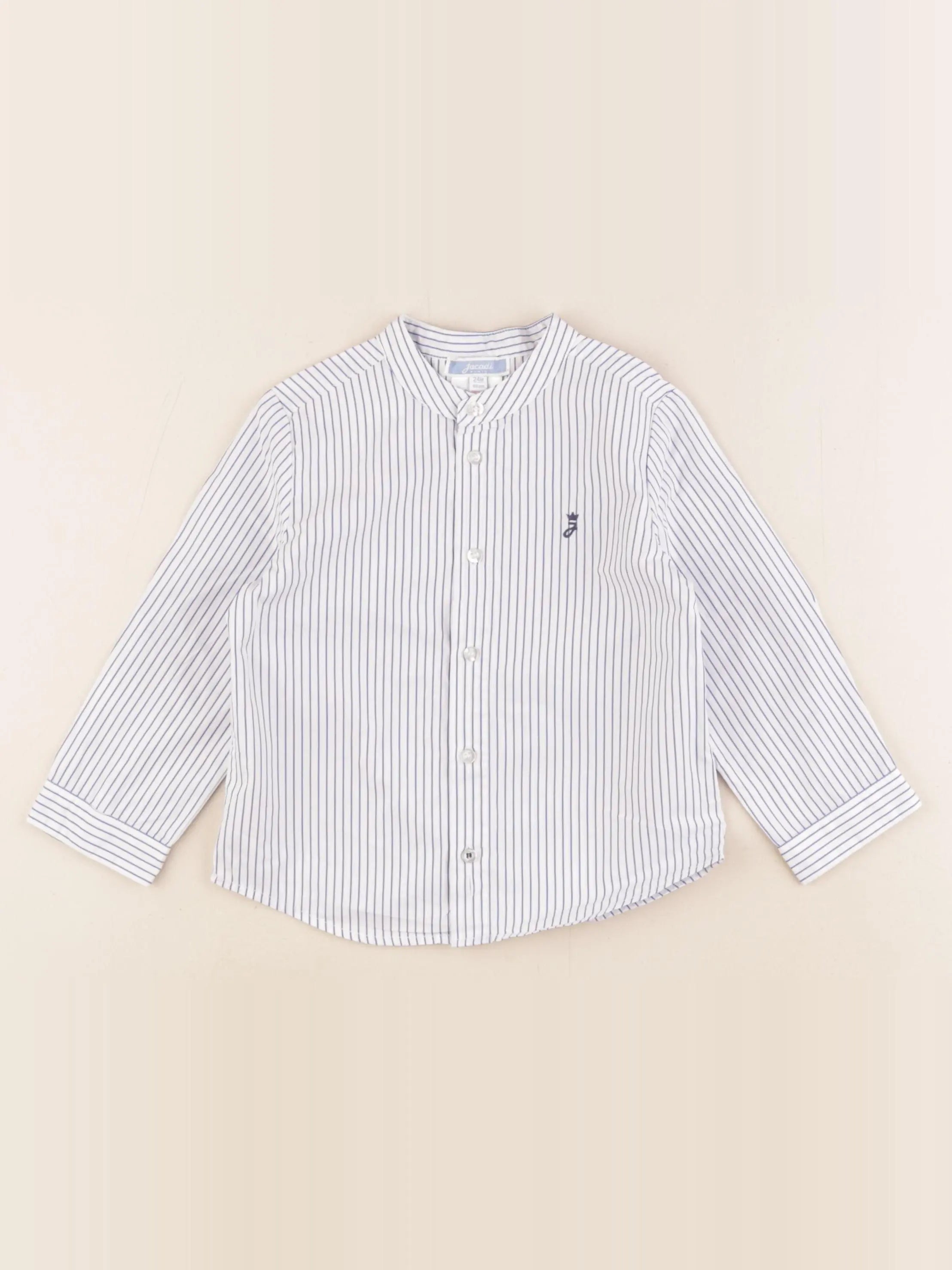 Jacadi - chemise bleu, blanc - 24 mois