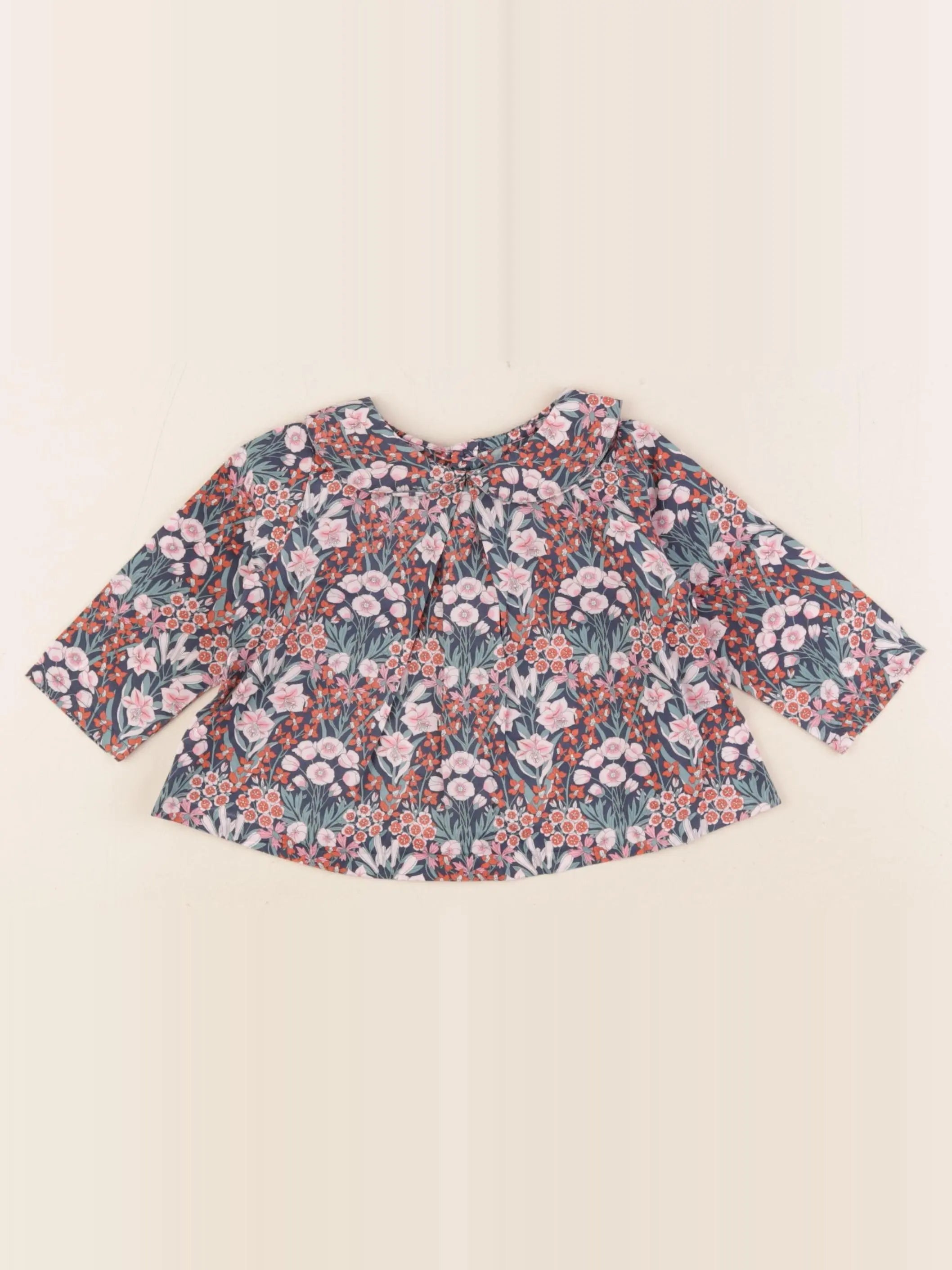 Jacadi - blouse liberty multicolore - 6 mois