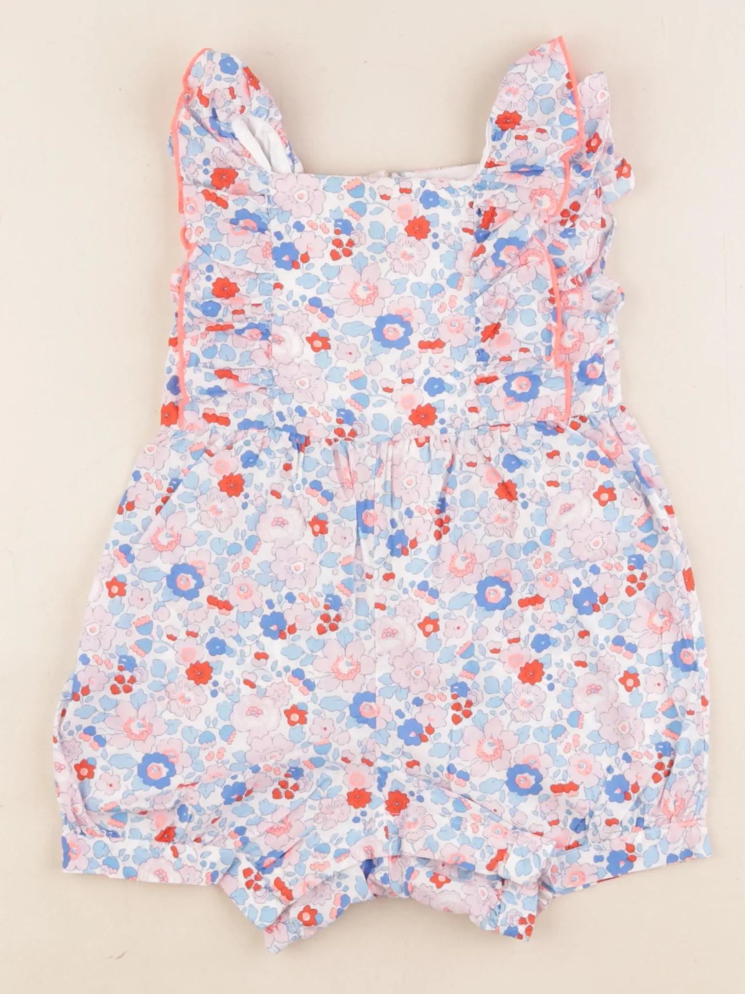 Jacadi - combinaison liberty multicolore - 24 mois