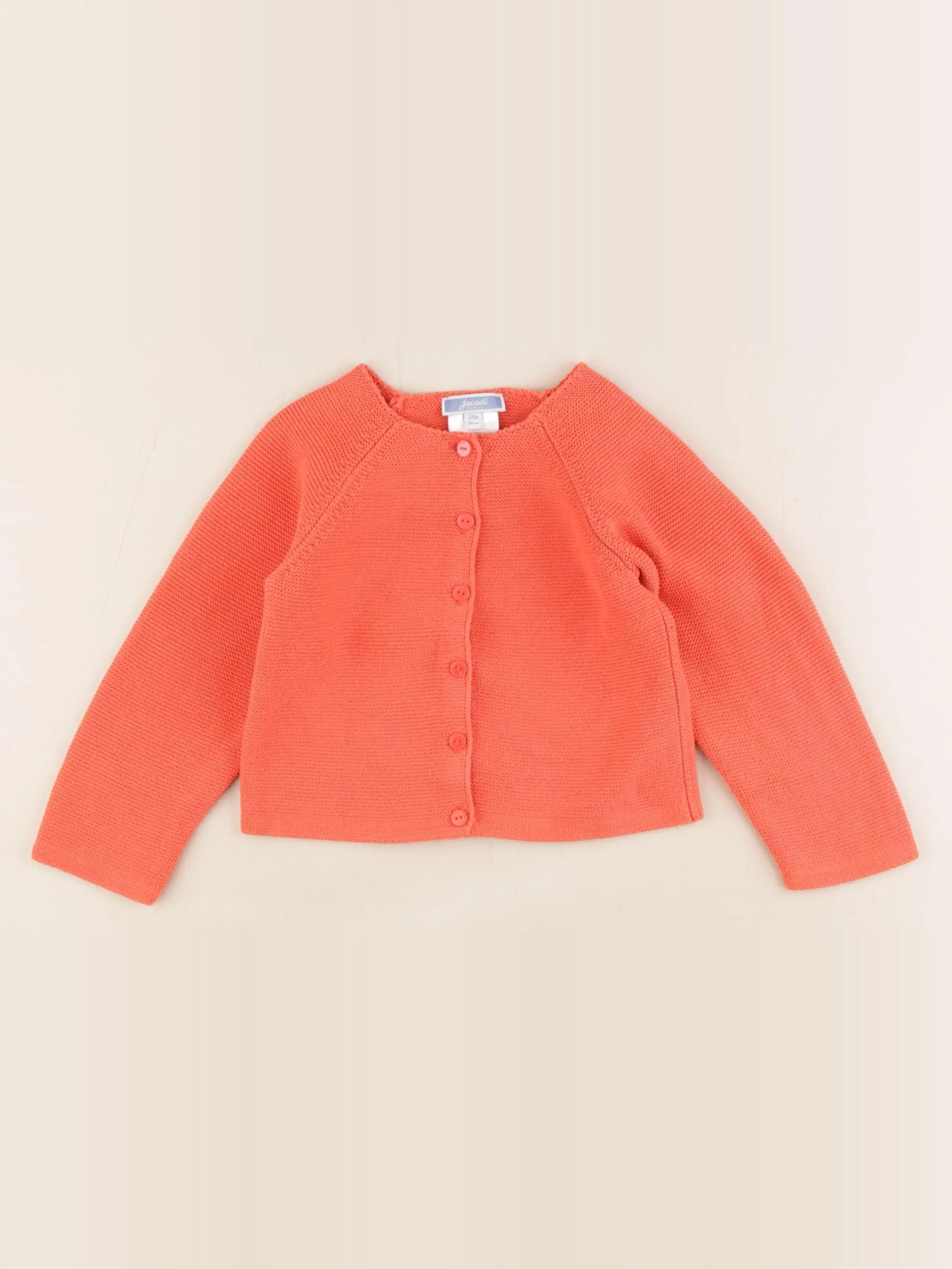 Jacadi - gilet orange - 24 mois